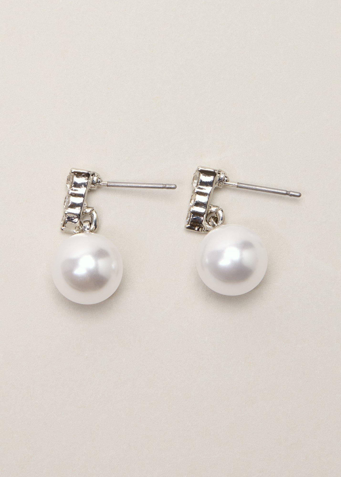 Sparkle and Pearl Earrings