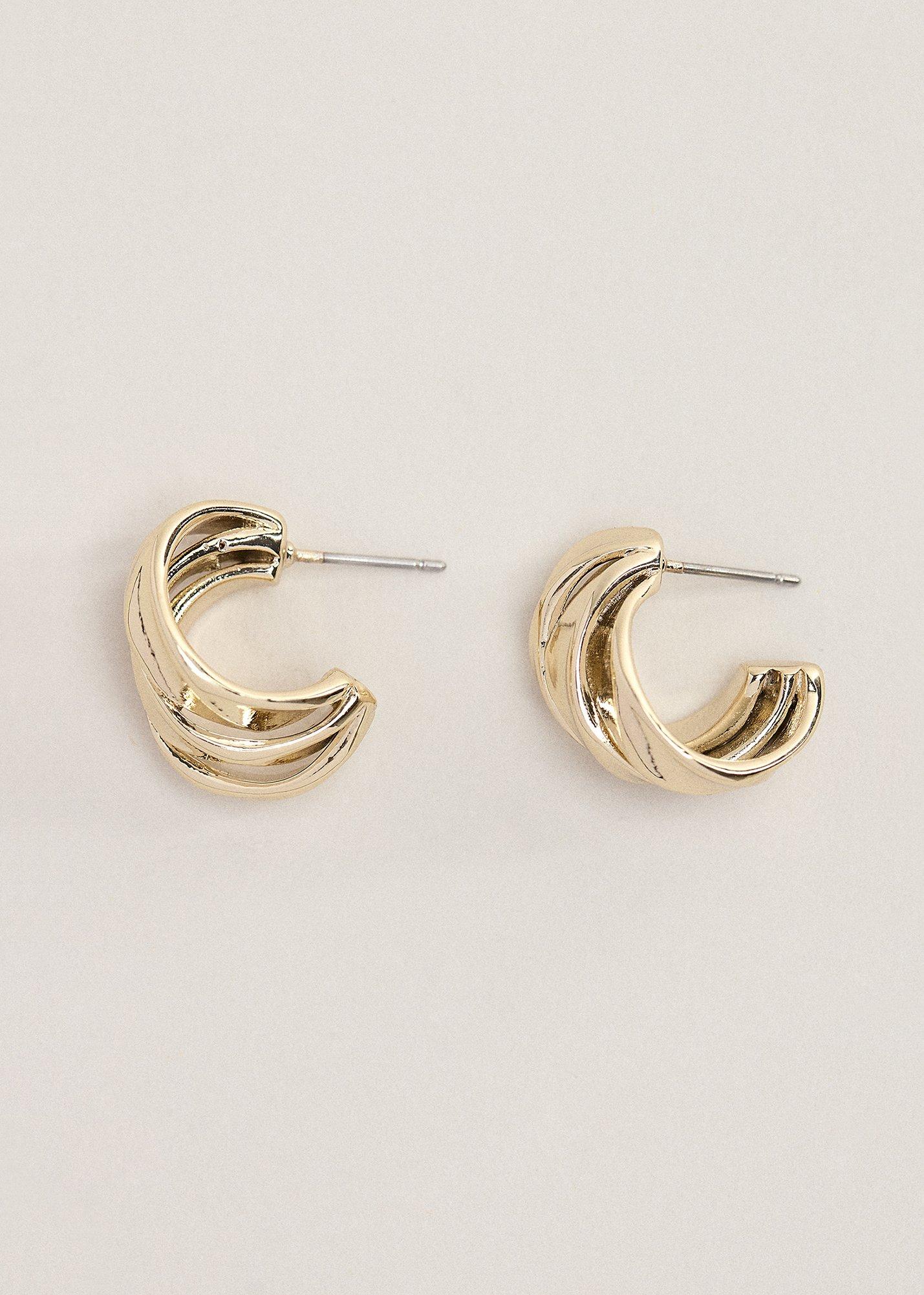 Gold Layered Hoop Earring