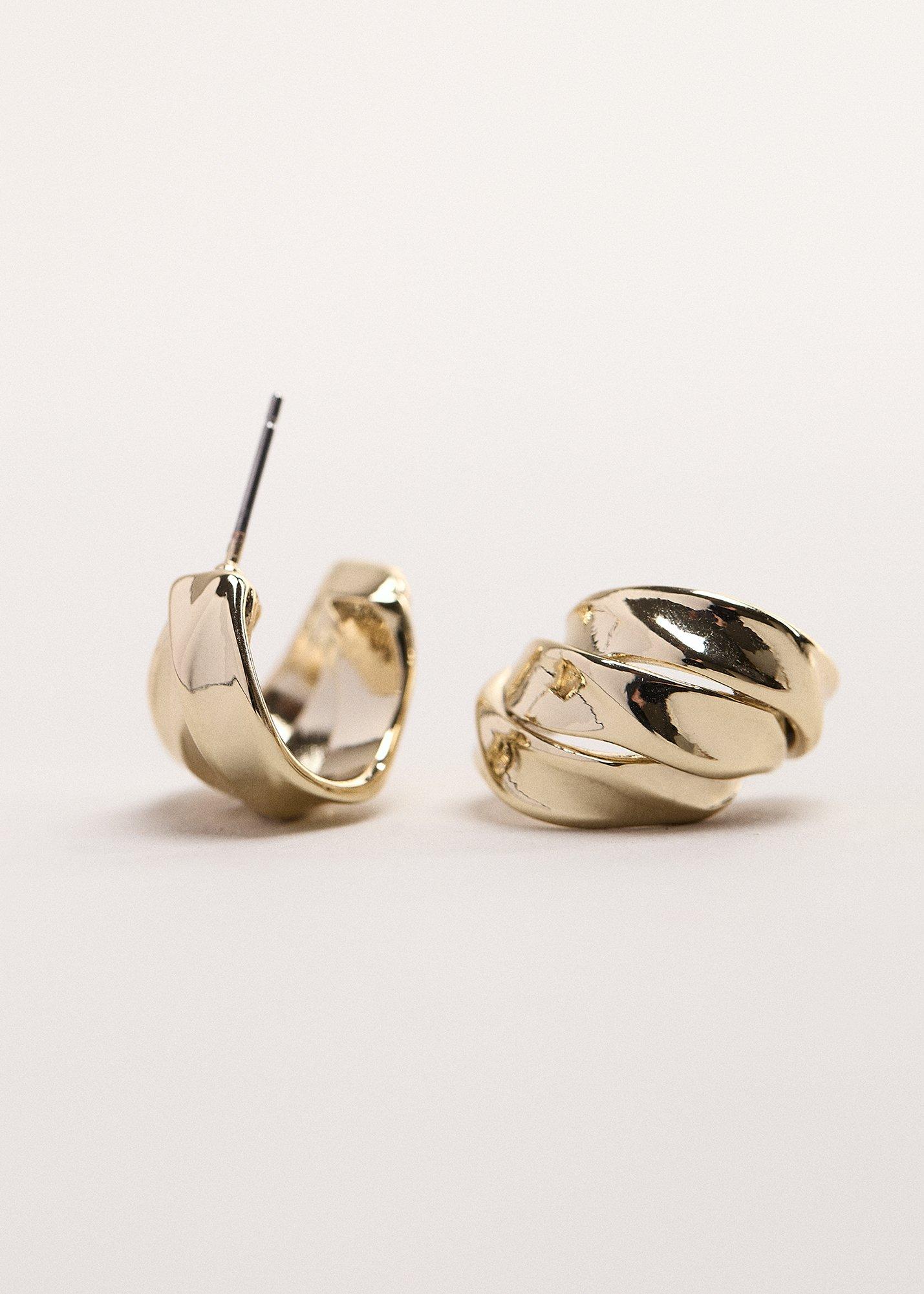 Gold Layered Hoop Earring