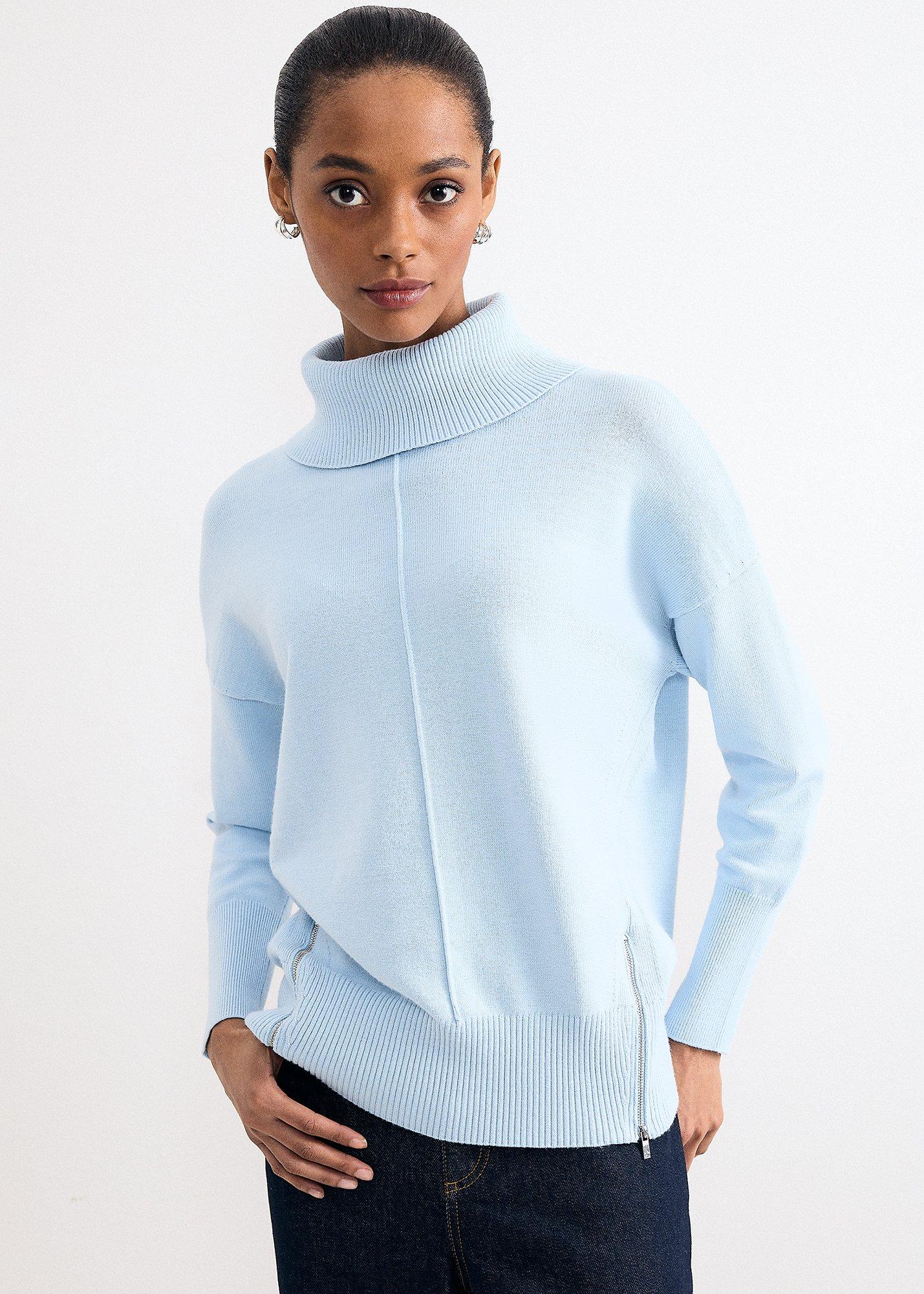 Steph Roll Neck Zip Jumper 