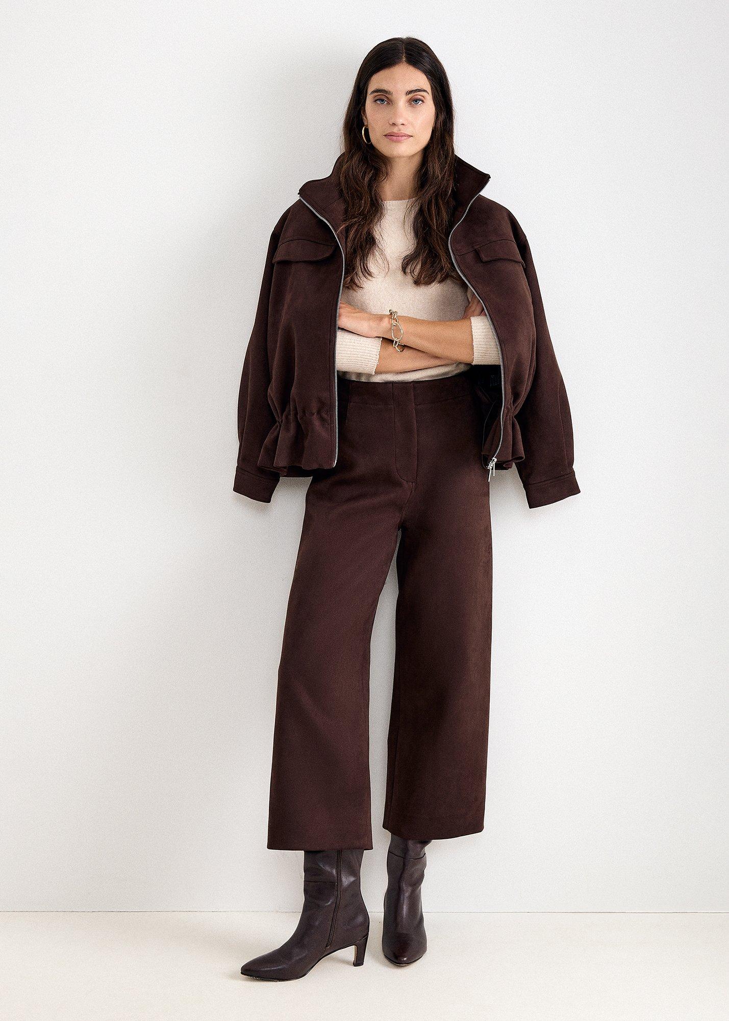 Remi Suedette Crop Trouser