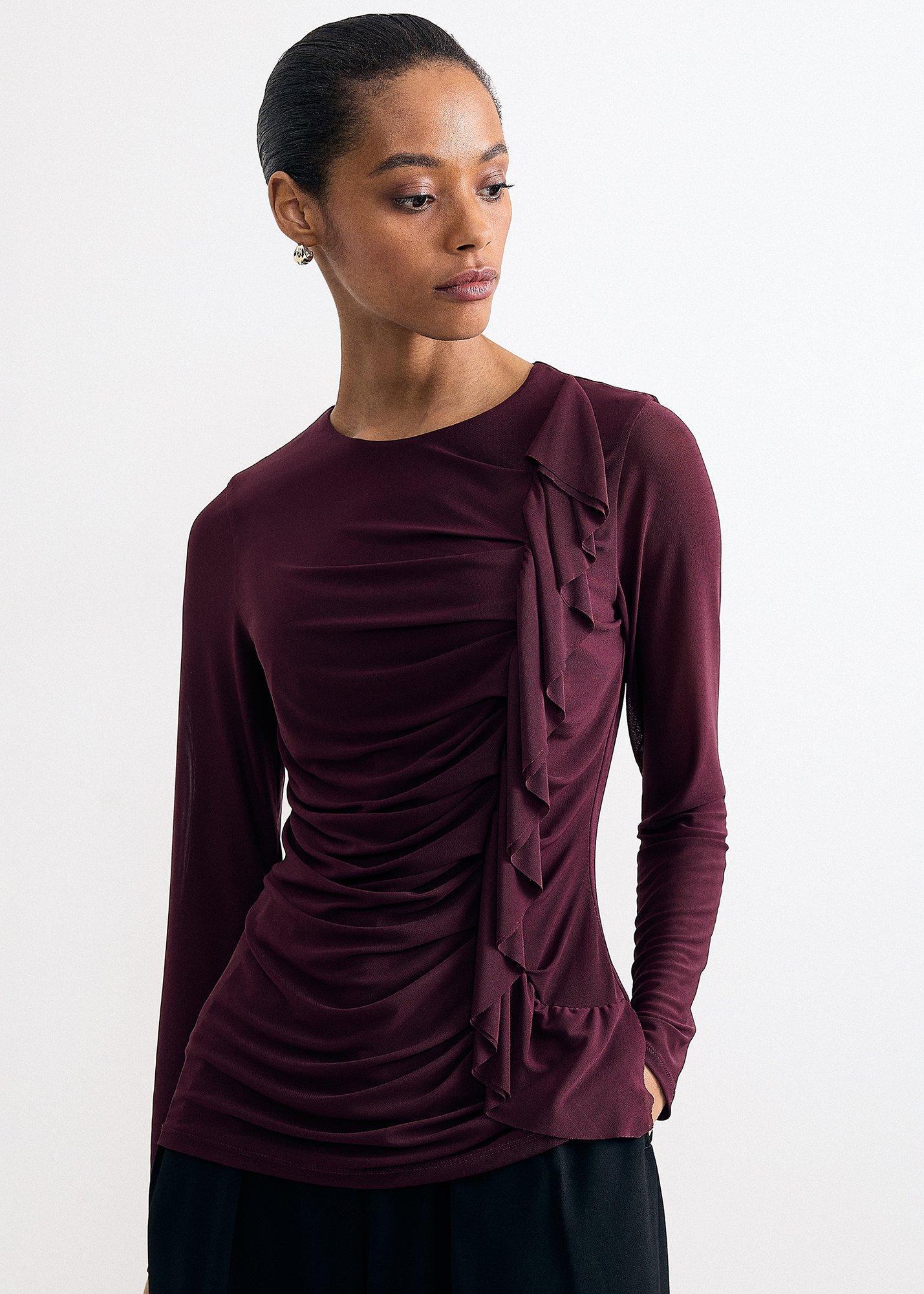 Kate Ruffle Mesh Top