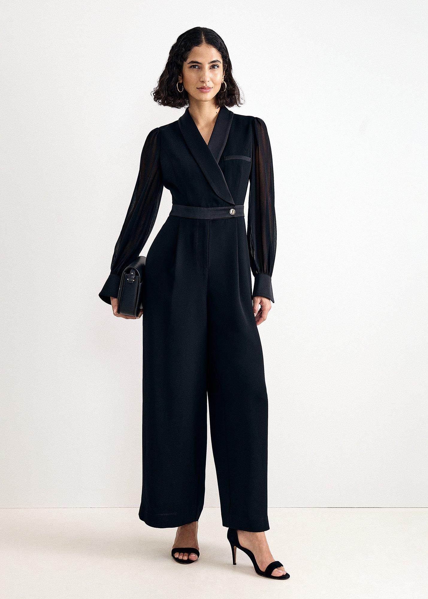 Veronica Long Sleeve Blazer Jumpsuit 
