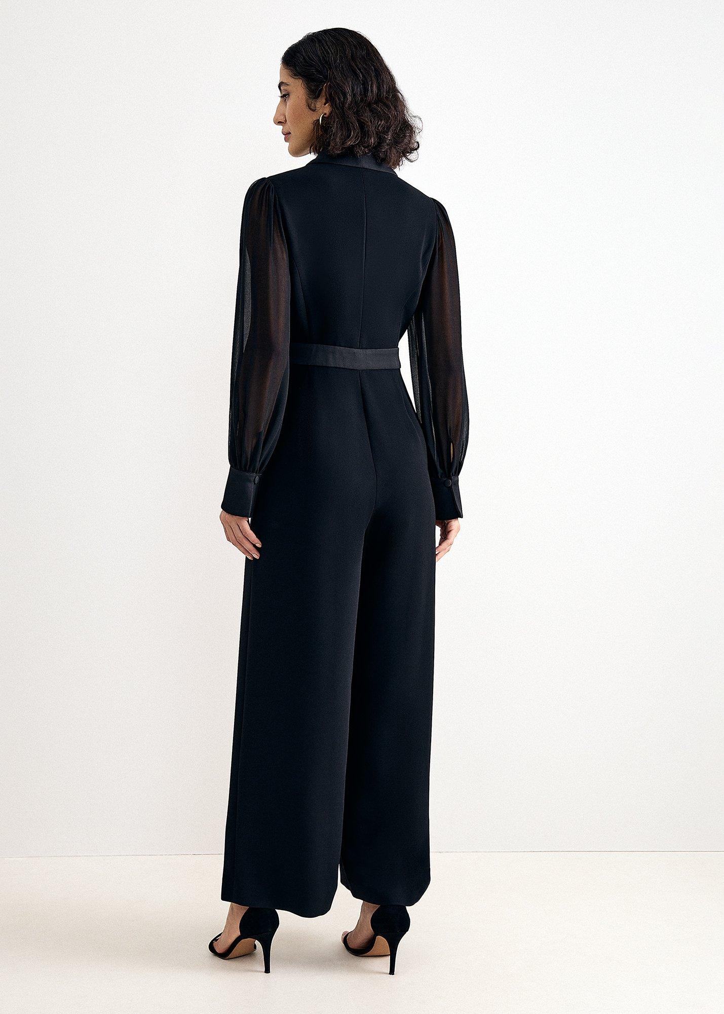 Veronica Long Sleeve Blazer Jumpsuit 