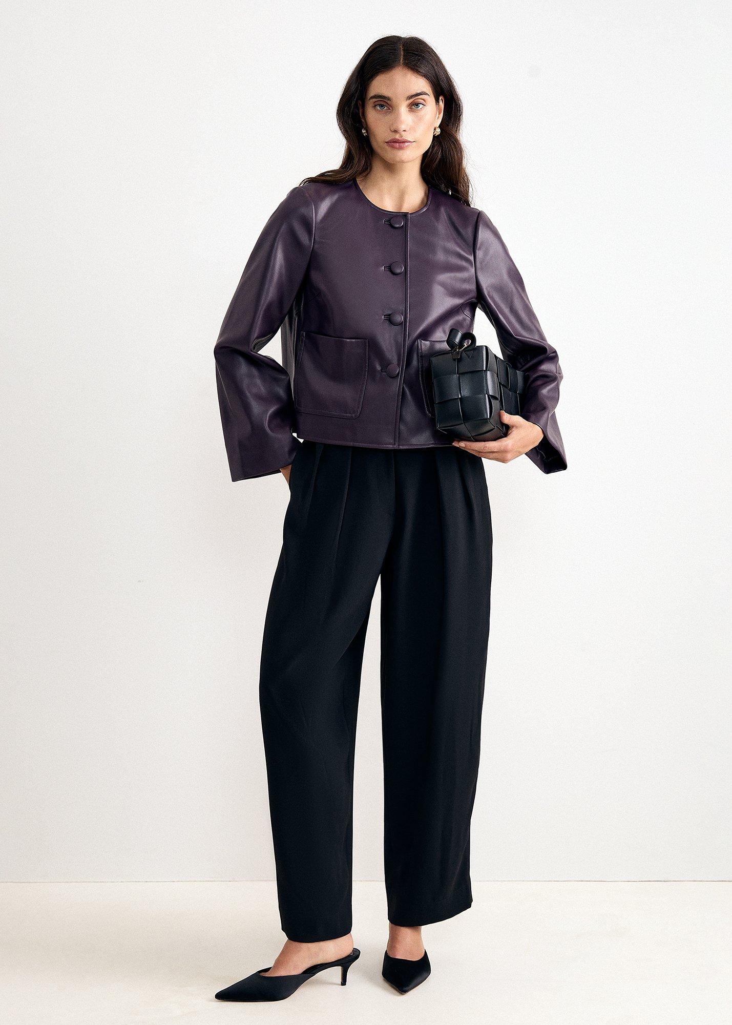 malina-pu-collarless-jacket