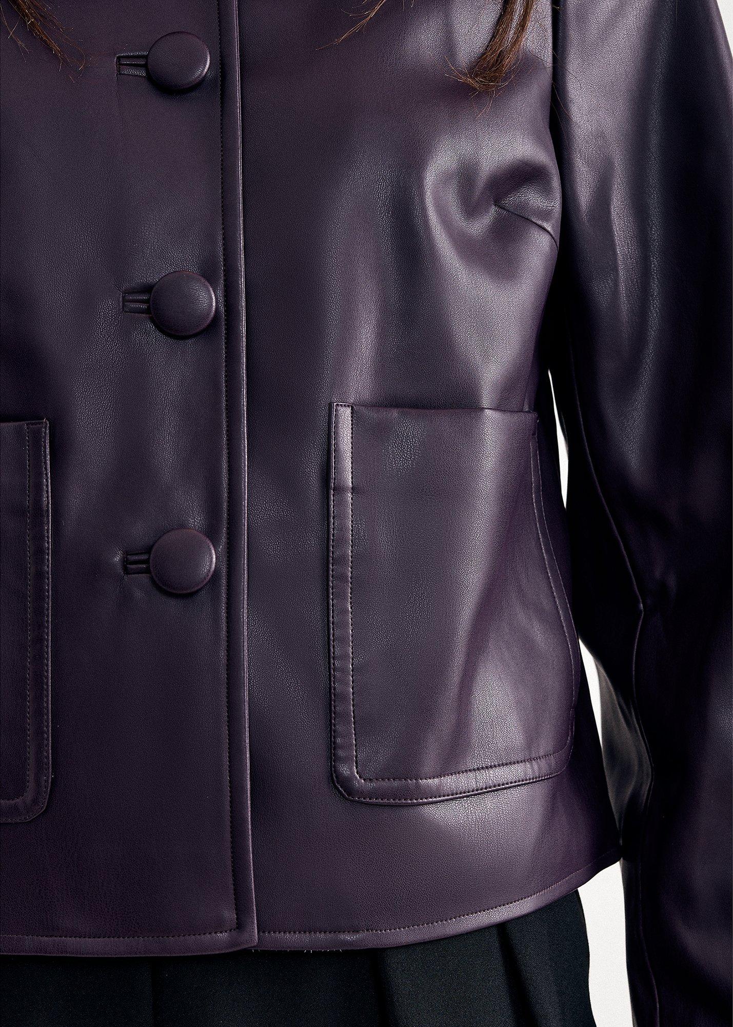 malina-pu-collarless-jacket
