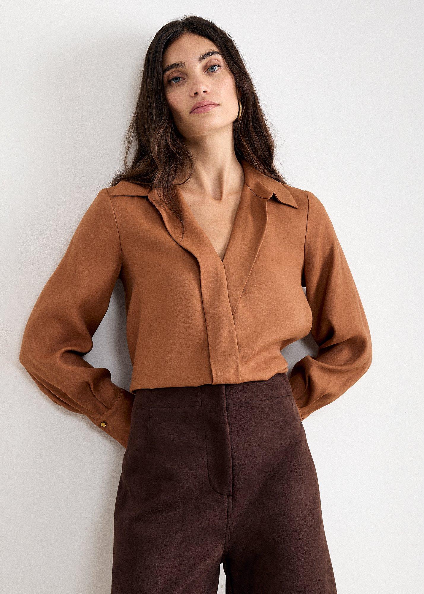 Rihannon Wrap Long Sleeve Shirt