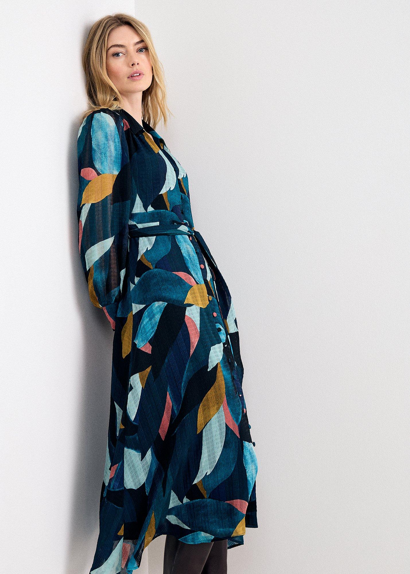 catalina-abstract-petal-print-shirt-dress