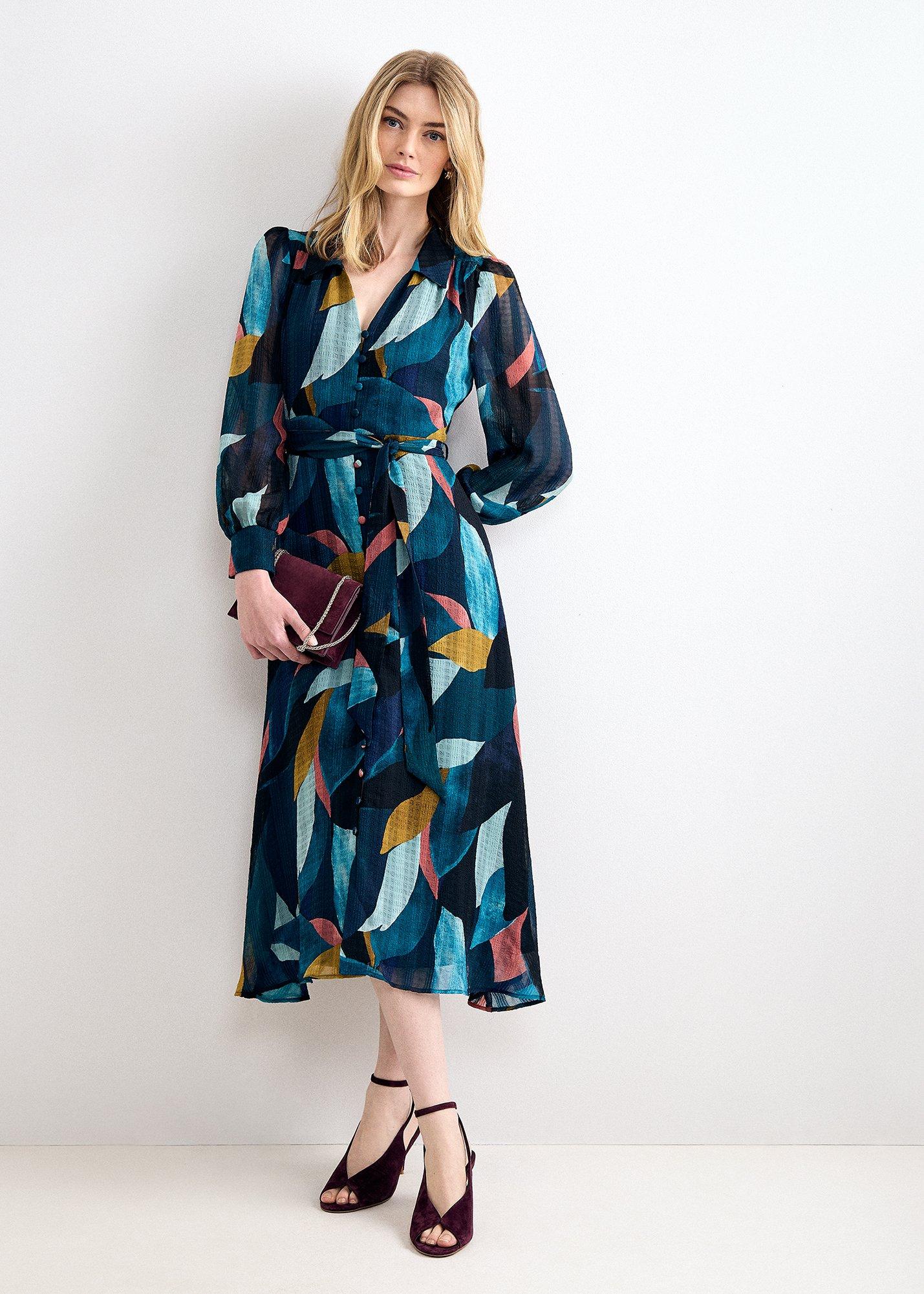 catalina-abstract-petal-print-shirt-dress