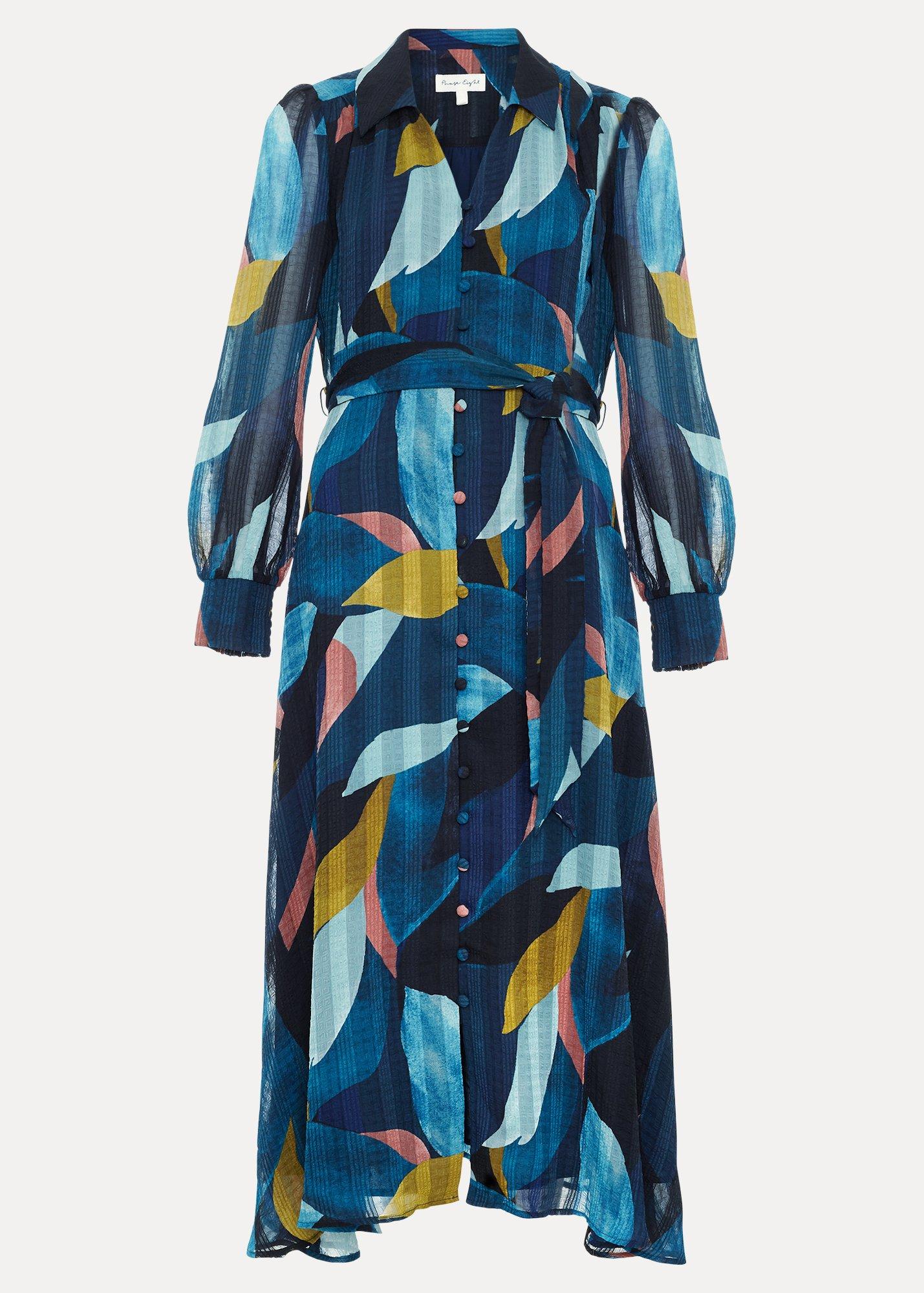 catalina-abstract-petal-print-shirt-dress