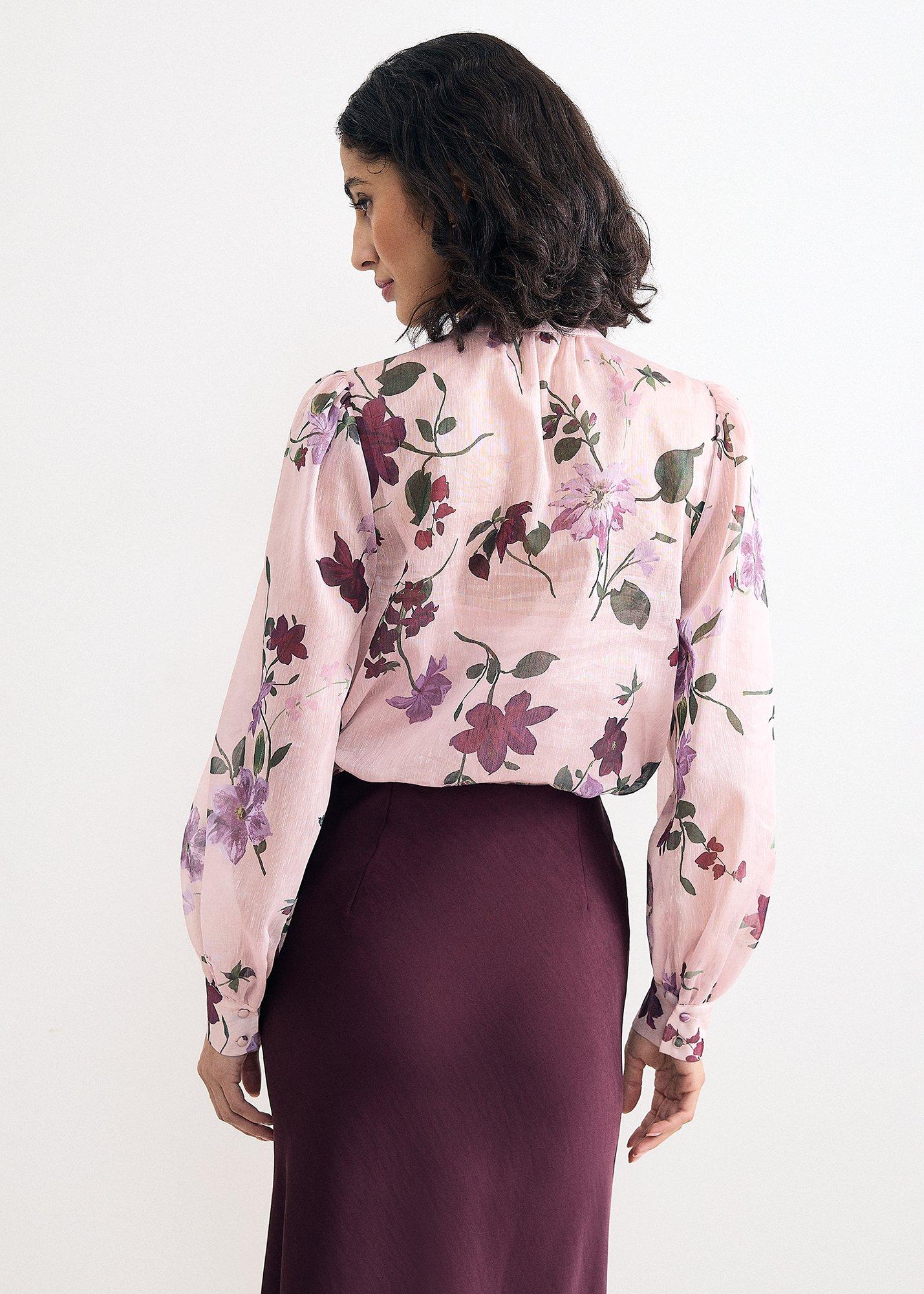 Estelle Floral Pussybow Blouse 