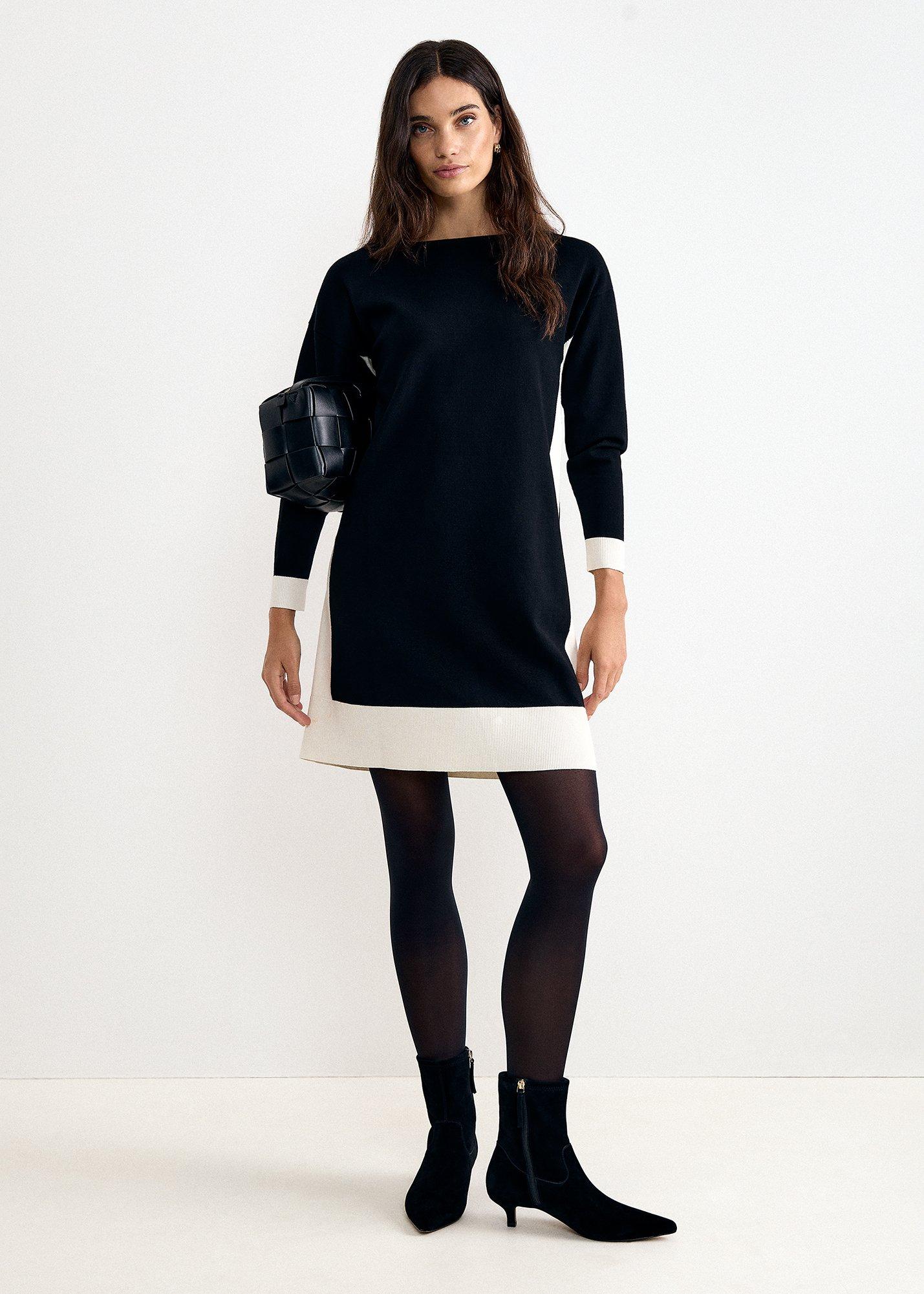 mirkela-colourblock-shift-dress