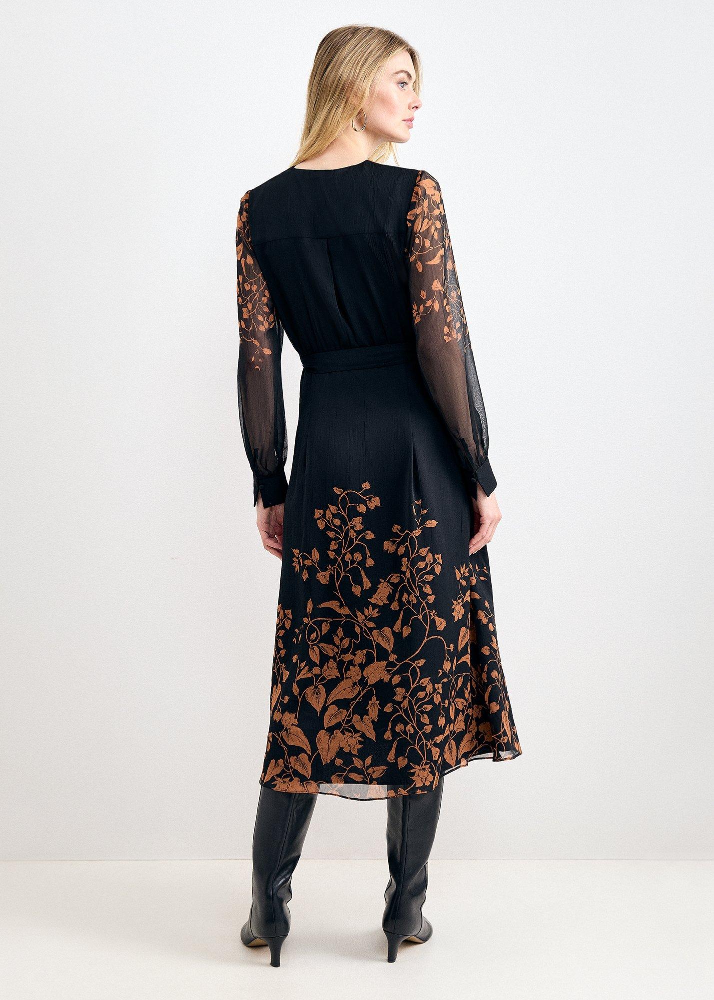 Arema Print Wrap Dress