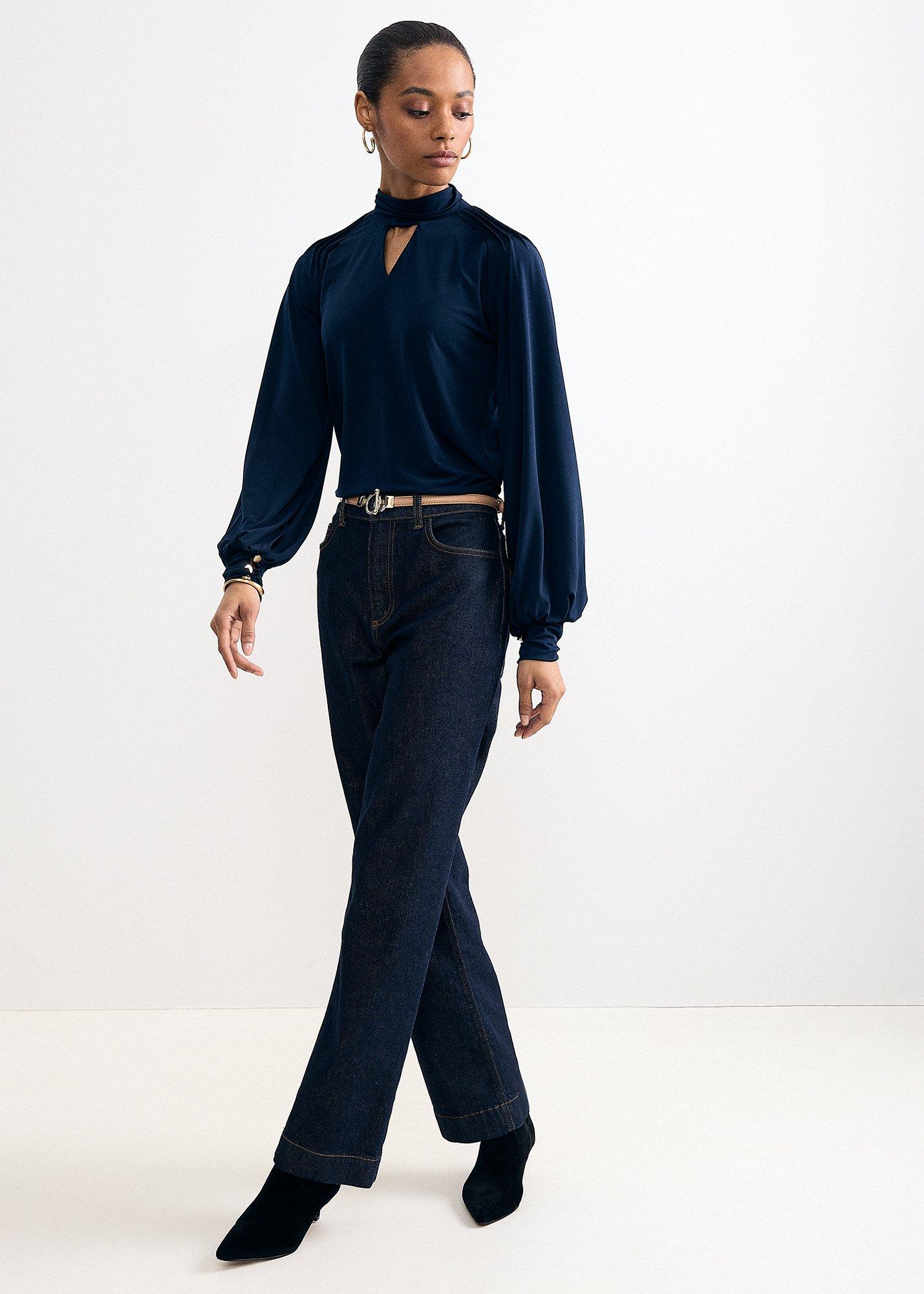 ilaria-drape-sleeve-keyhole-top