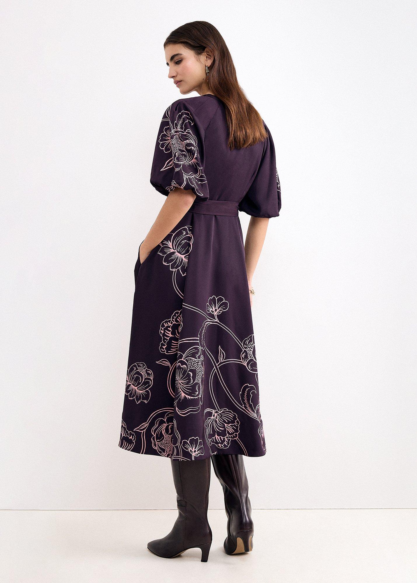 Mabel Print Midi Dress