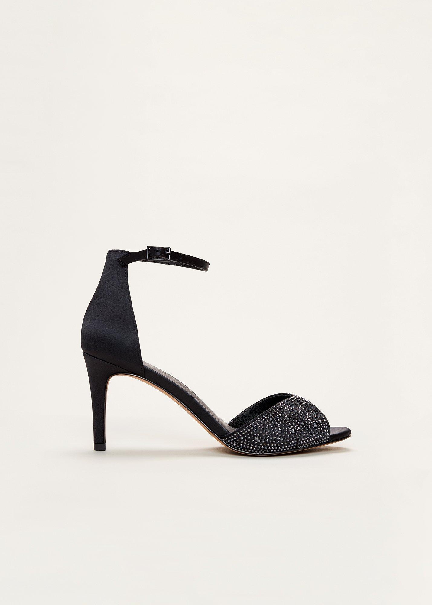 Hot Fix Peep Toe High Heel