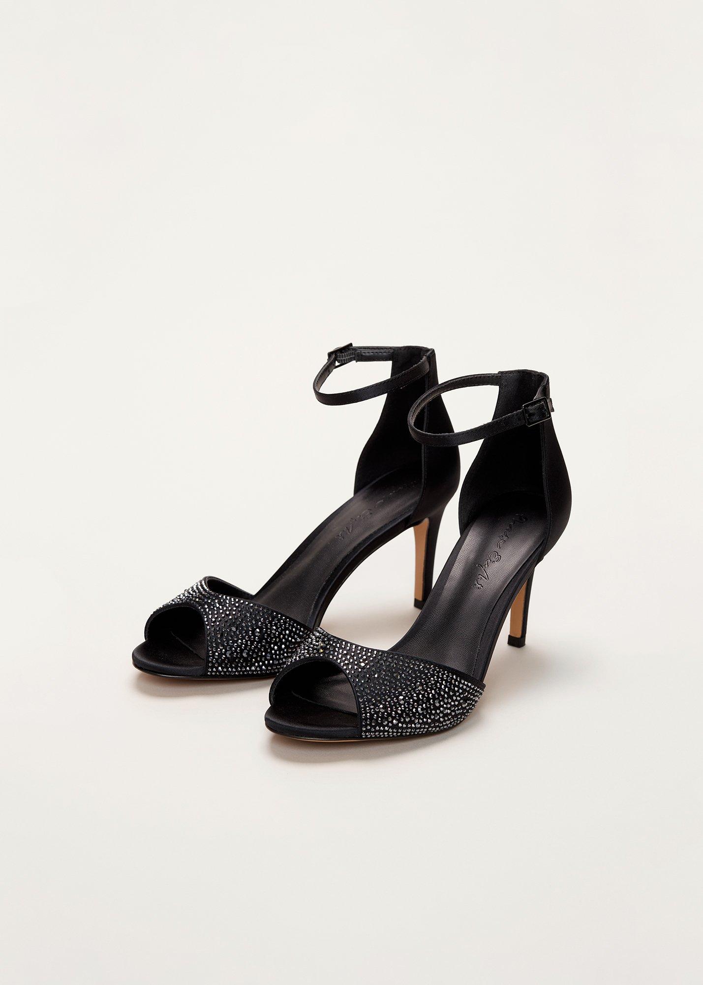Hot Fix Peep Toe High Heel
