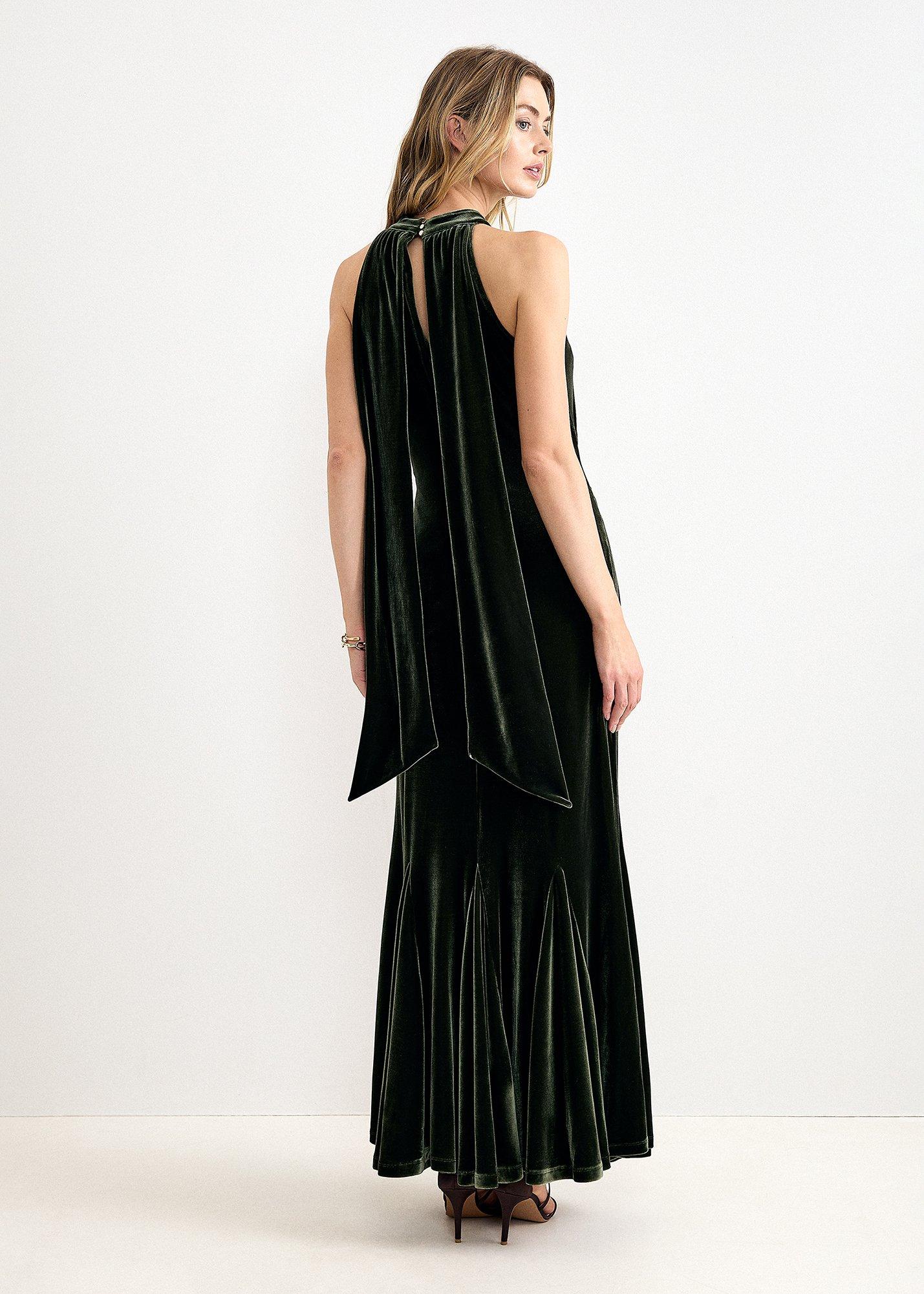 Petite Theodora Velvet Maxi Dress