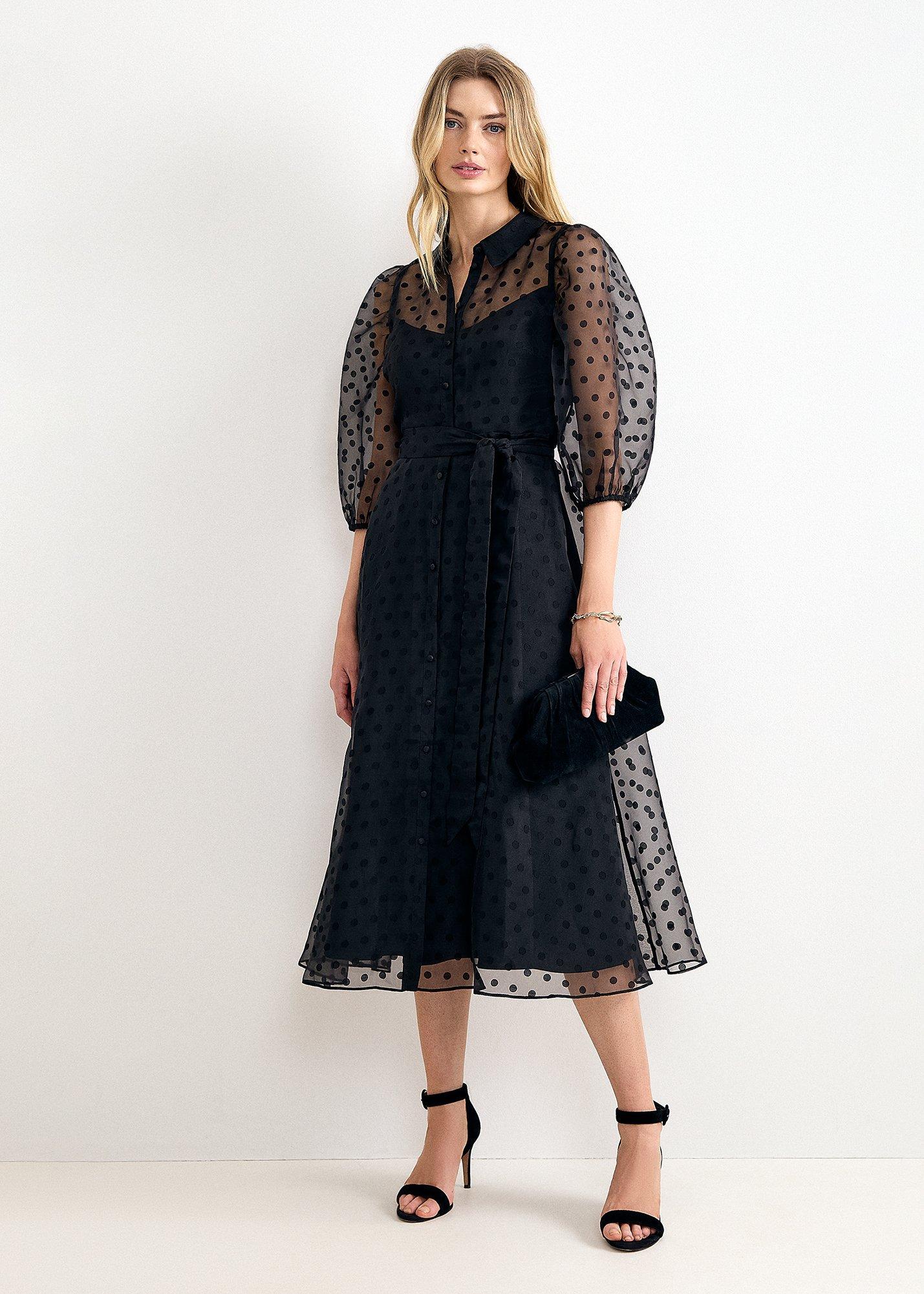 Petite Agatha Spot Shirt Dress
