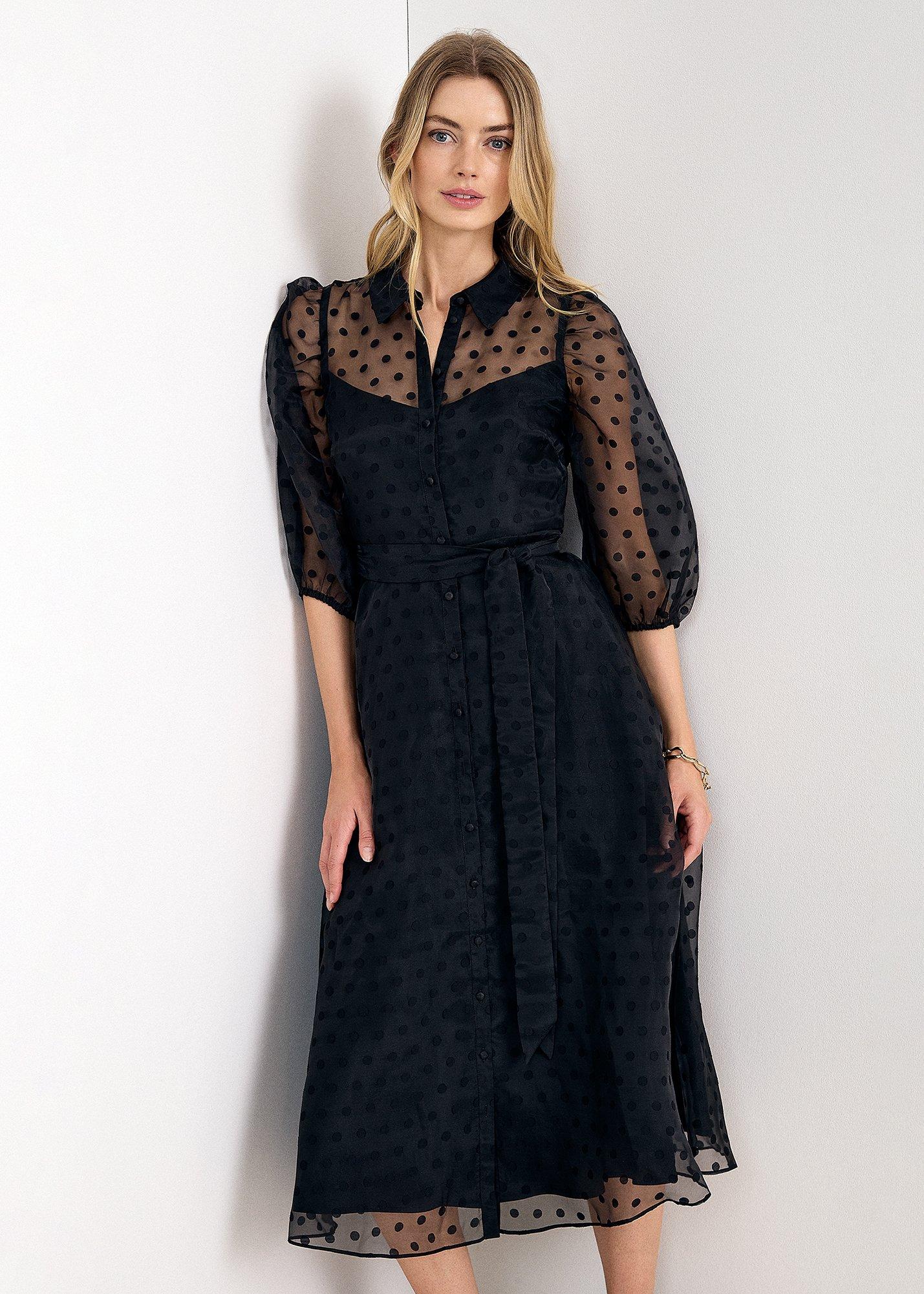 petite-agatha-spot-shirt-dress