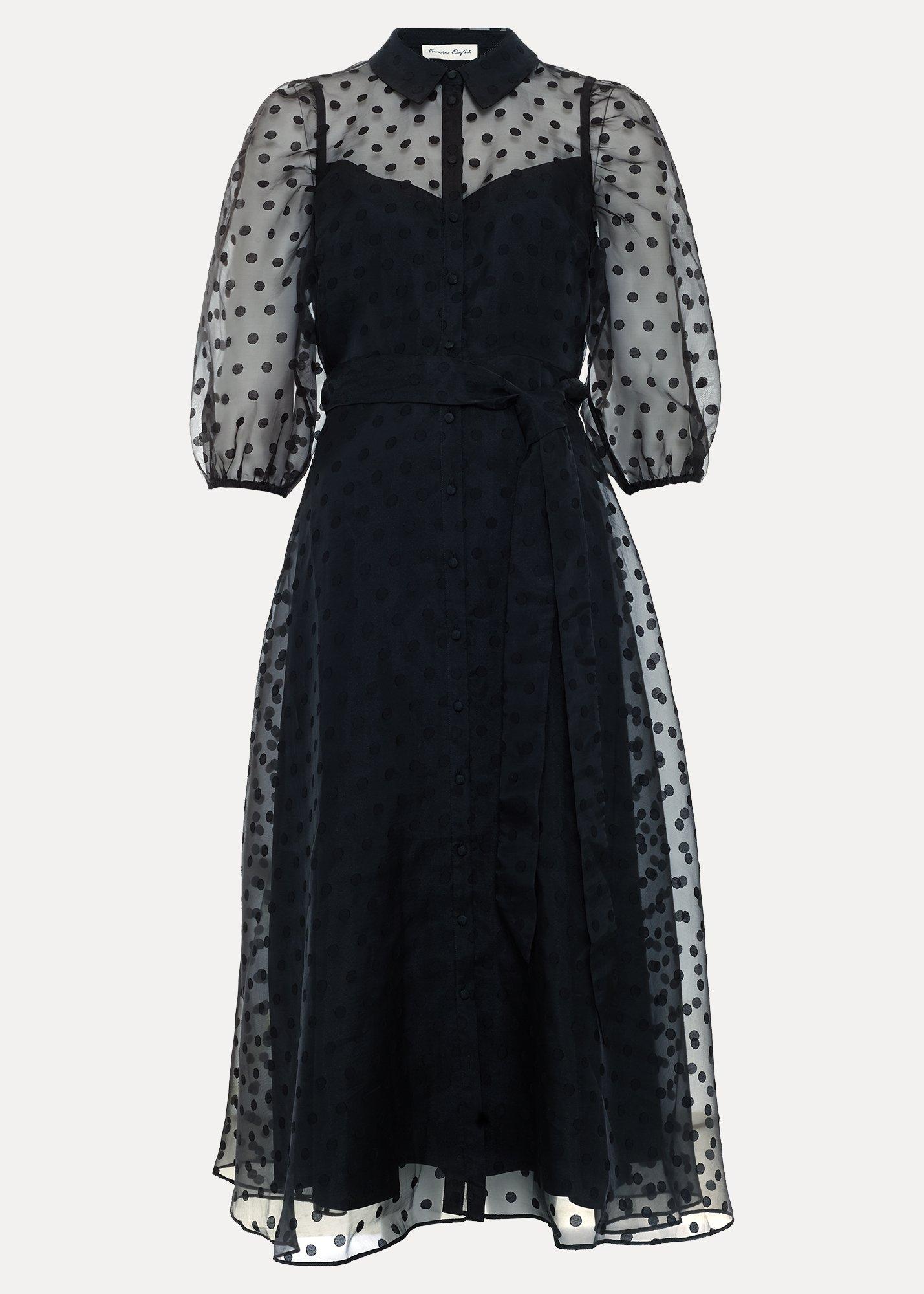 petite-agatha-spot-shirt-dress