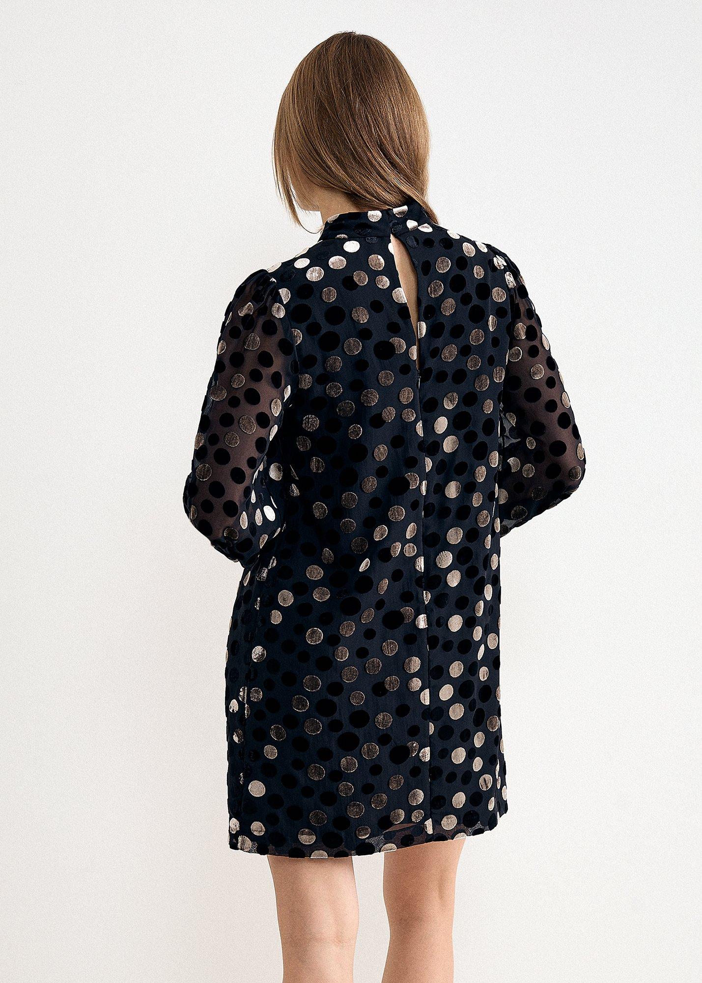 Cordelia Short Spot Burnout Dress