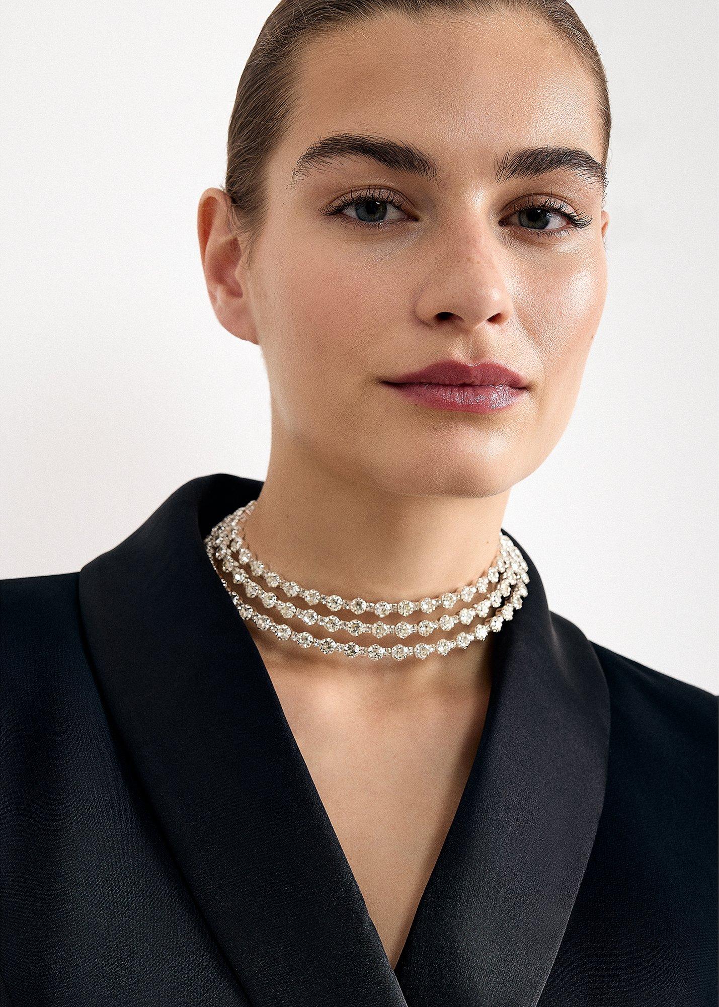 Sparkle Layered Diamante Necklace