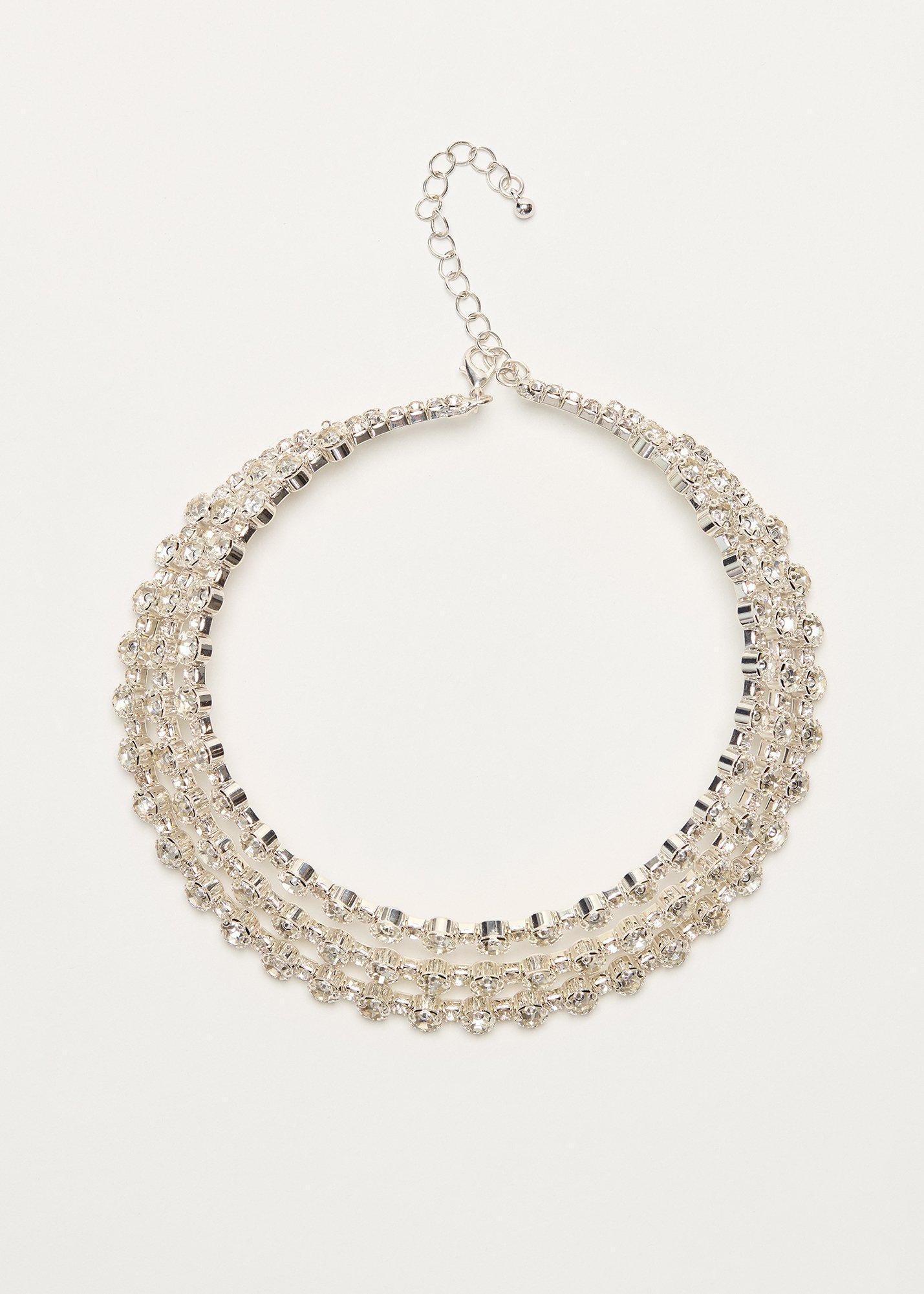 Sparkle Layered Diamante Necklace