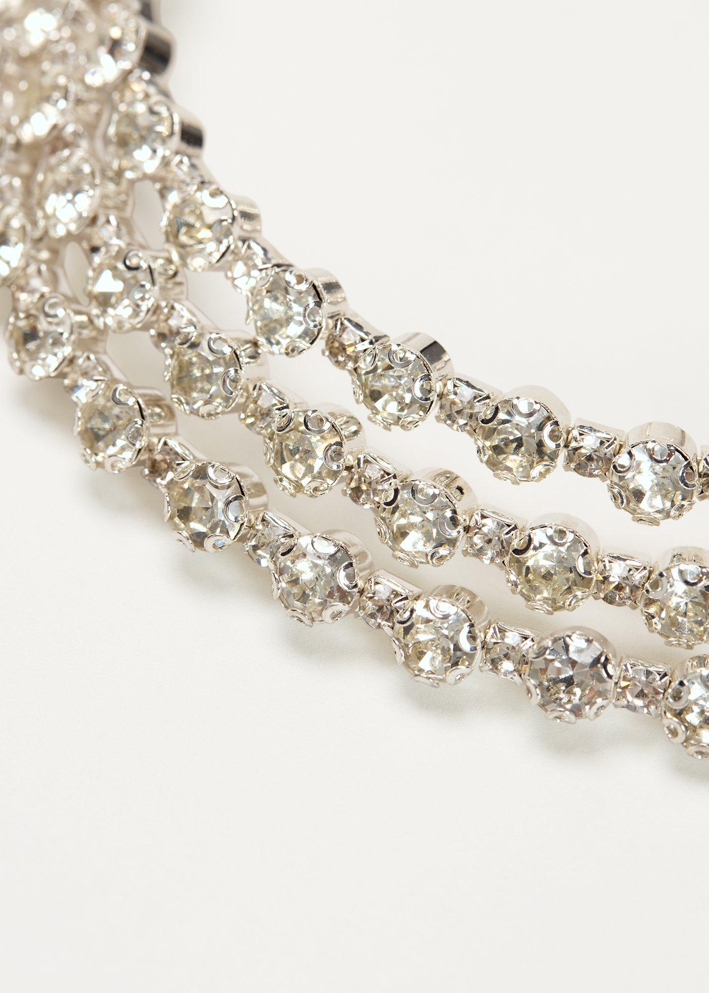 ${product-id}-Sparkle Layered Diamante Necklace -Silver-${view-type}