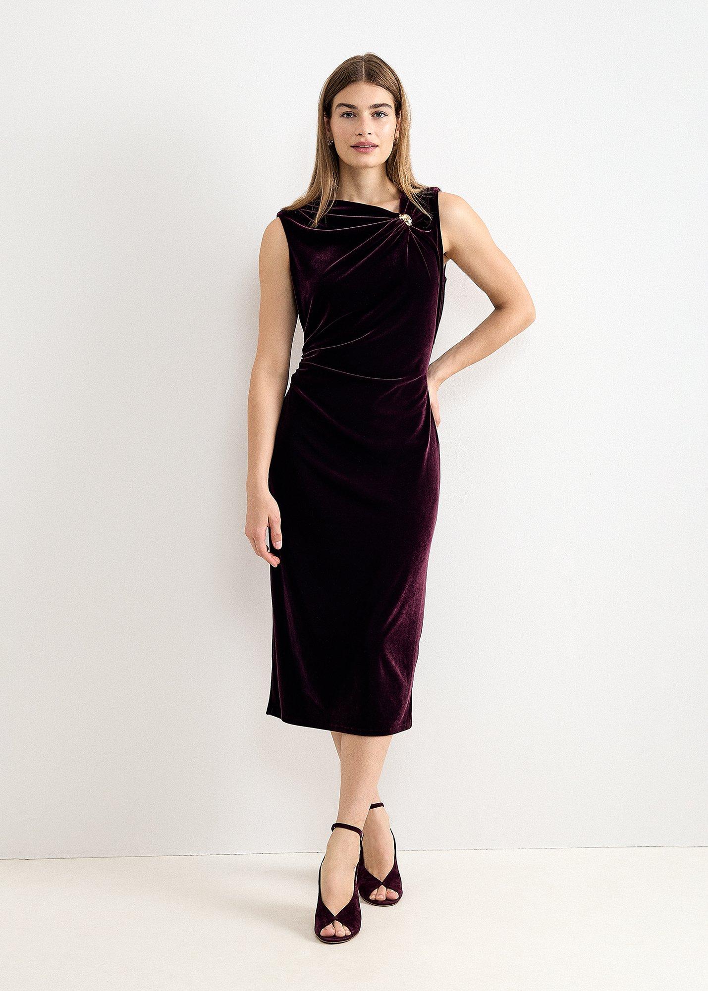 Bella Velvet Ruched Mini Dress