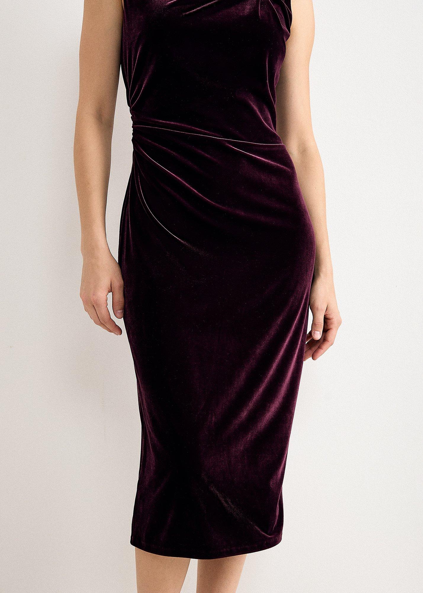 bella-velvet-ruched-mini-dress