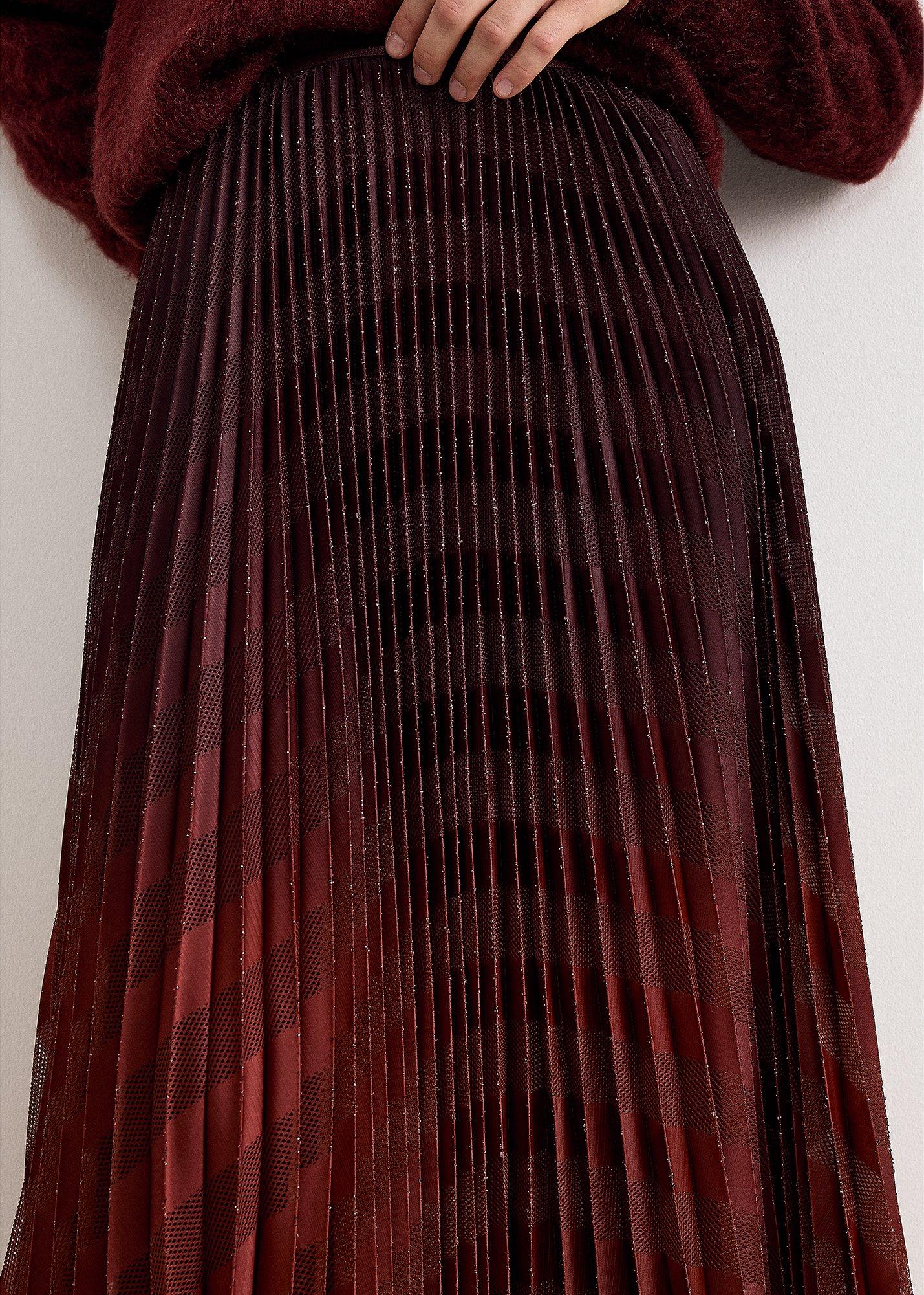 ${product-id}-Gia Ombr&eacute; Pleated Midi Skirt -Multi-Coloured-${view-type}