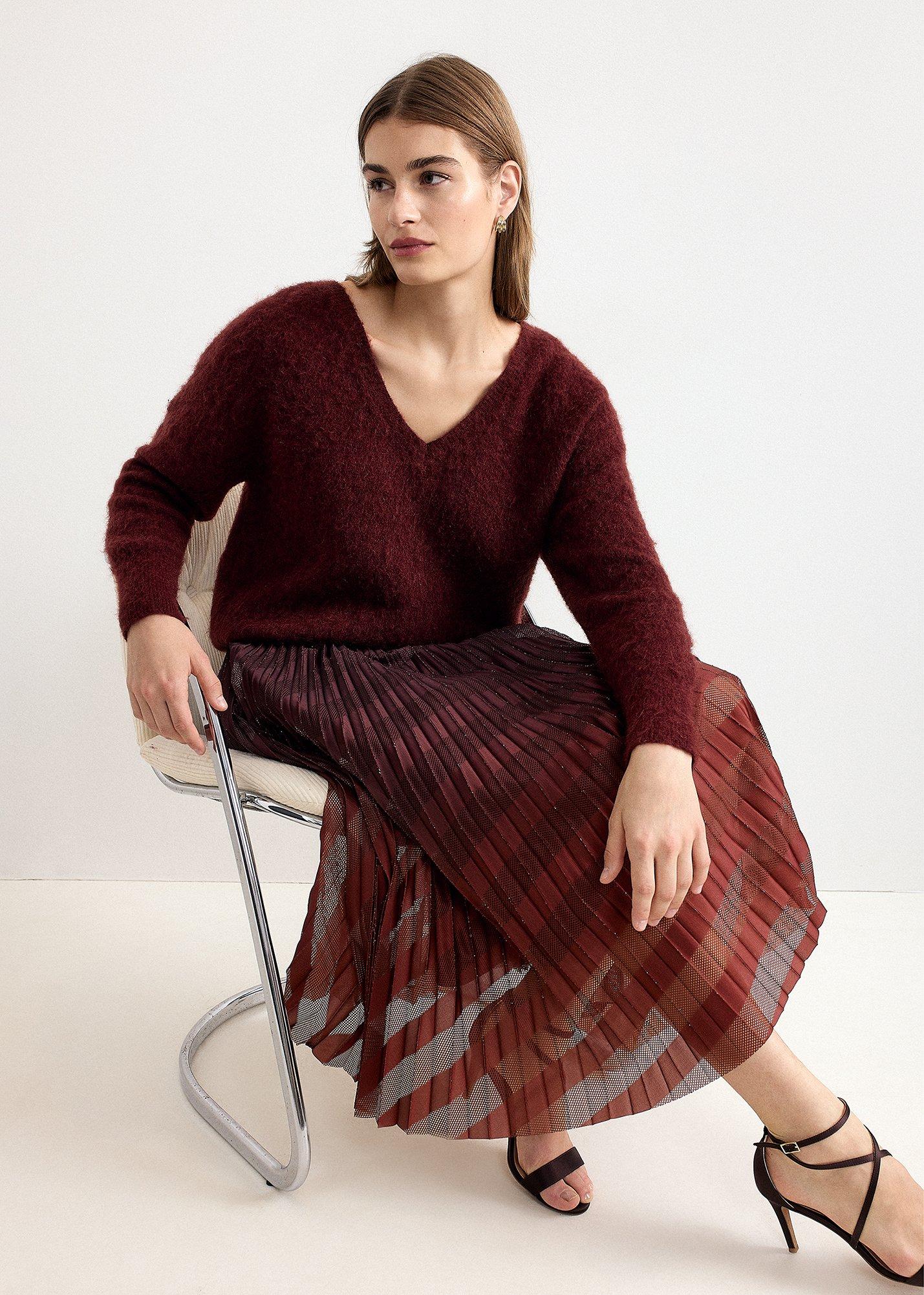 ${product-id}-Gia Ombr&eacute; Pleated Midi Skirt -Multi-Coloured-${view-type}