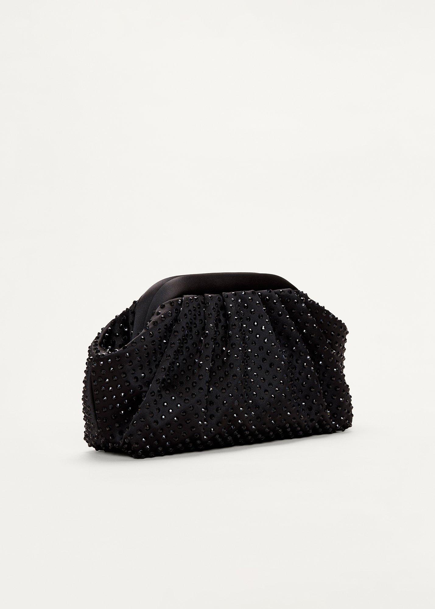 Satin Hot Fix Clutch Bag