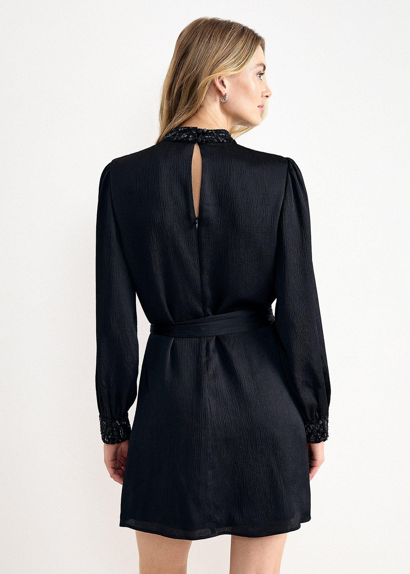Annelise Sequin Collar Mini Dress