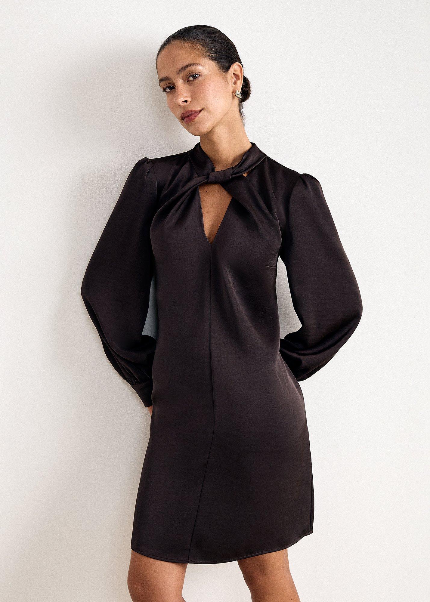 Elva Satin Shift Dress