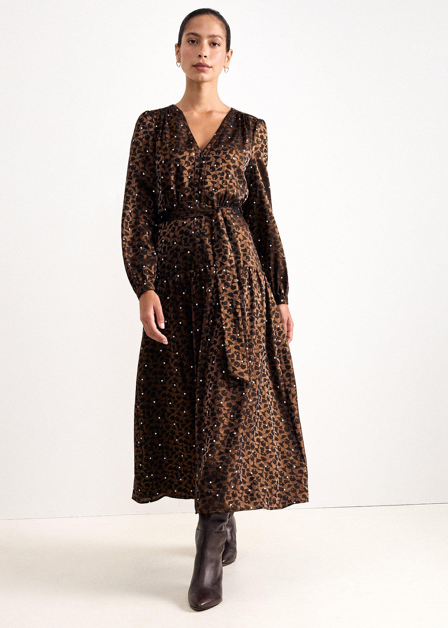 carolina-spot-jacquard-dress