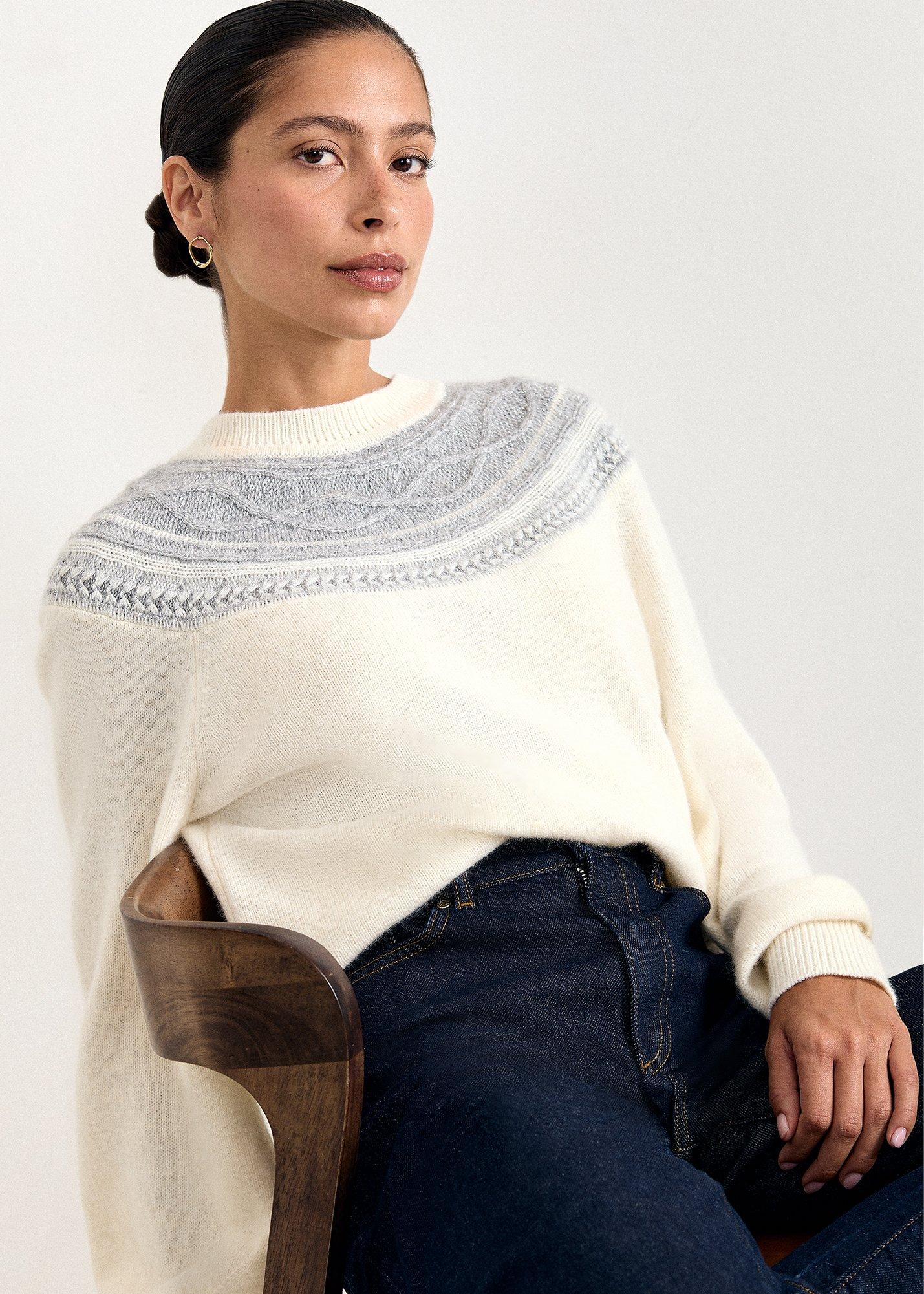 Amelia Sparkle Fairisle Yoke Jumper