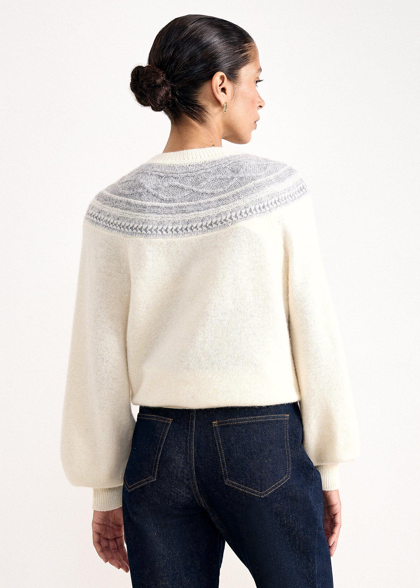 Amelia Sparkle Fairisle Yoke Jumper