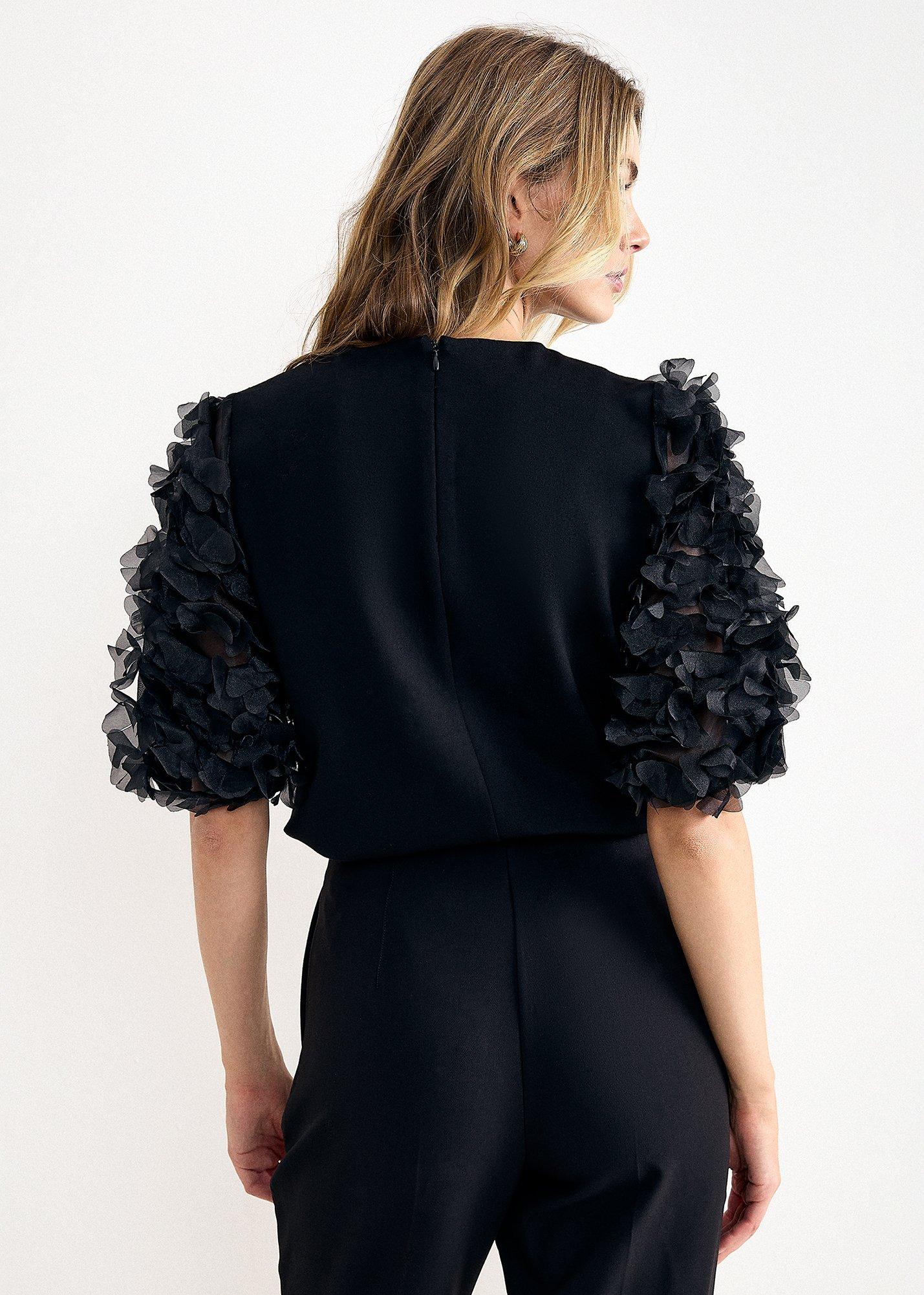 Aida Ruffle Short Sleeve Top 