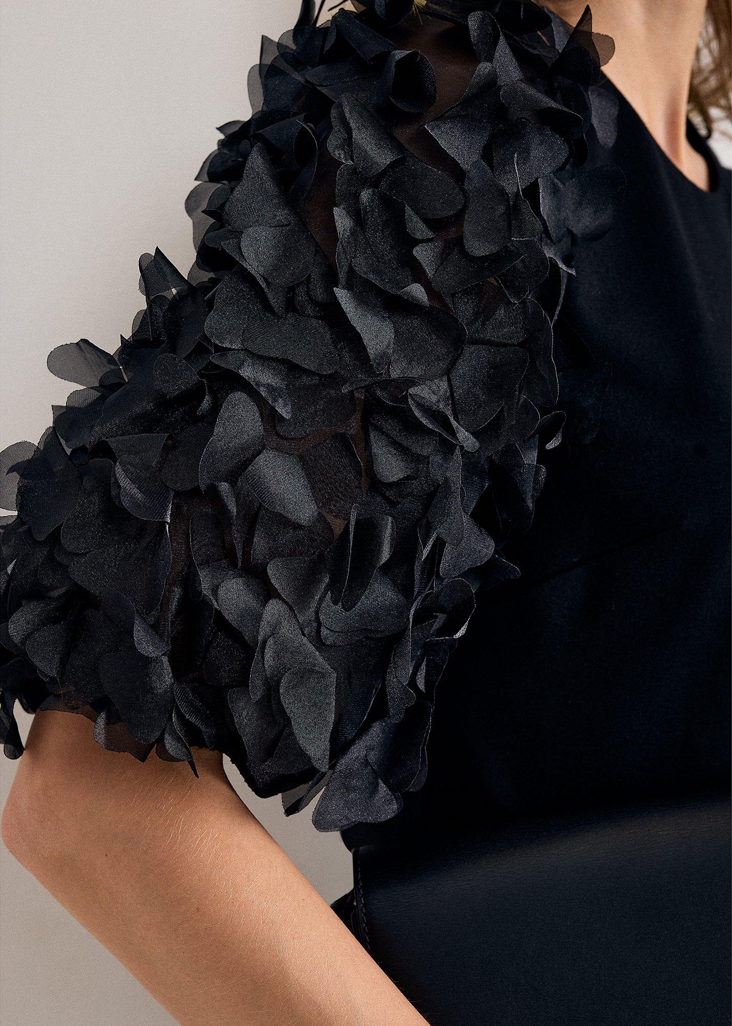 aida-ponte-woven-sleeve-top