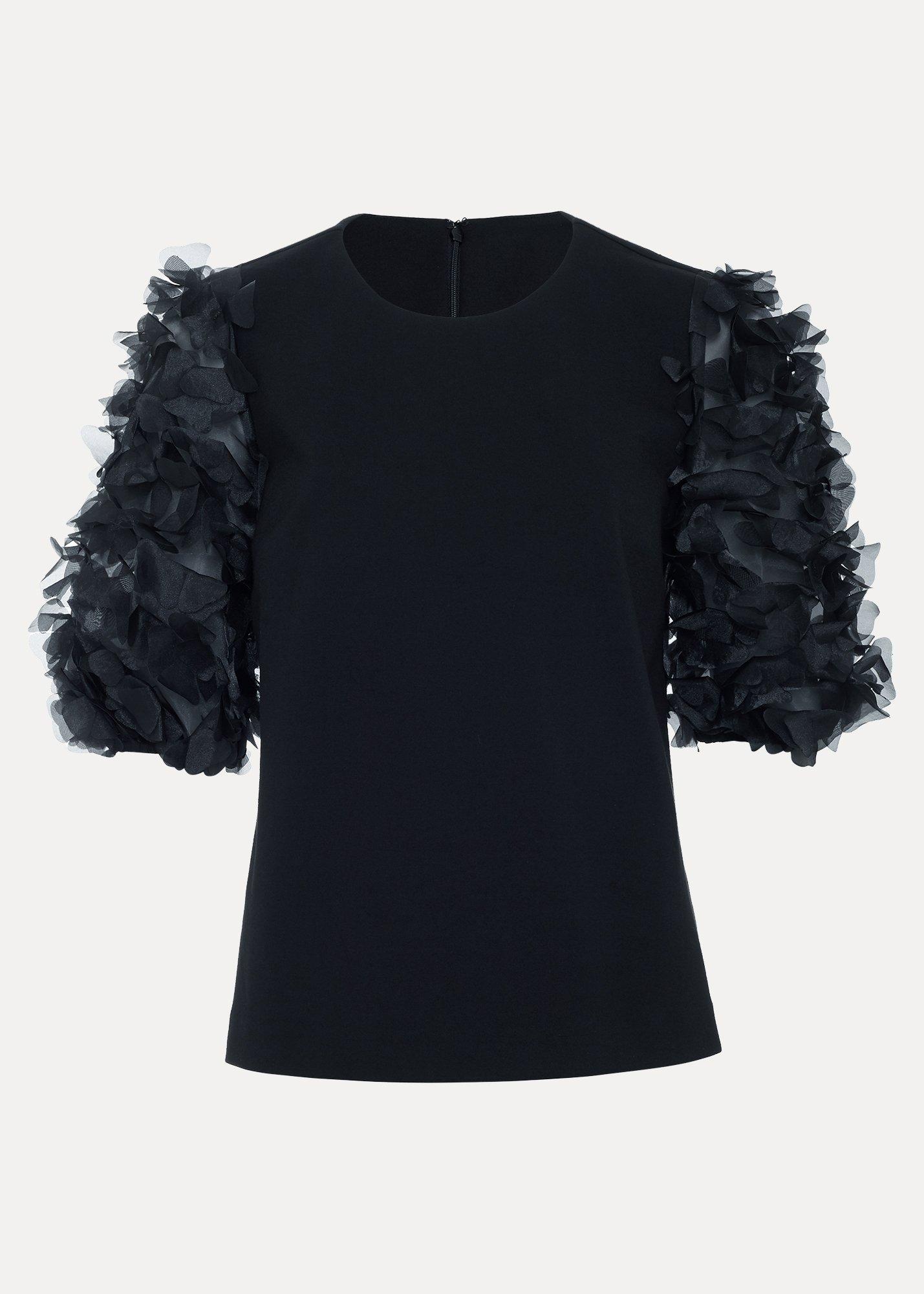 aida-ponte-woven-sleeve-top