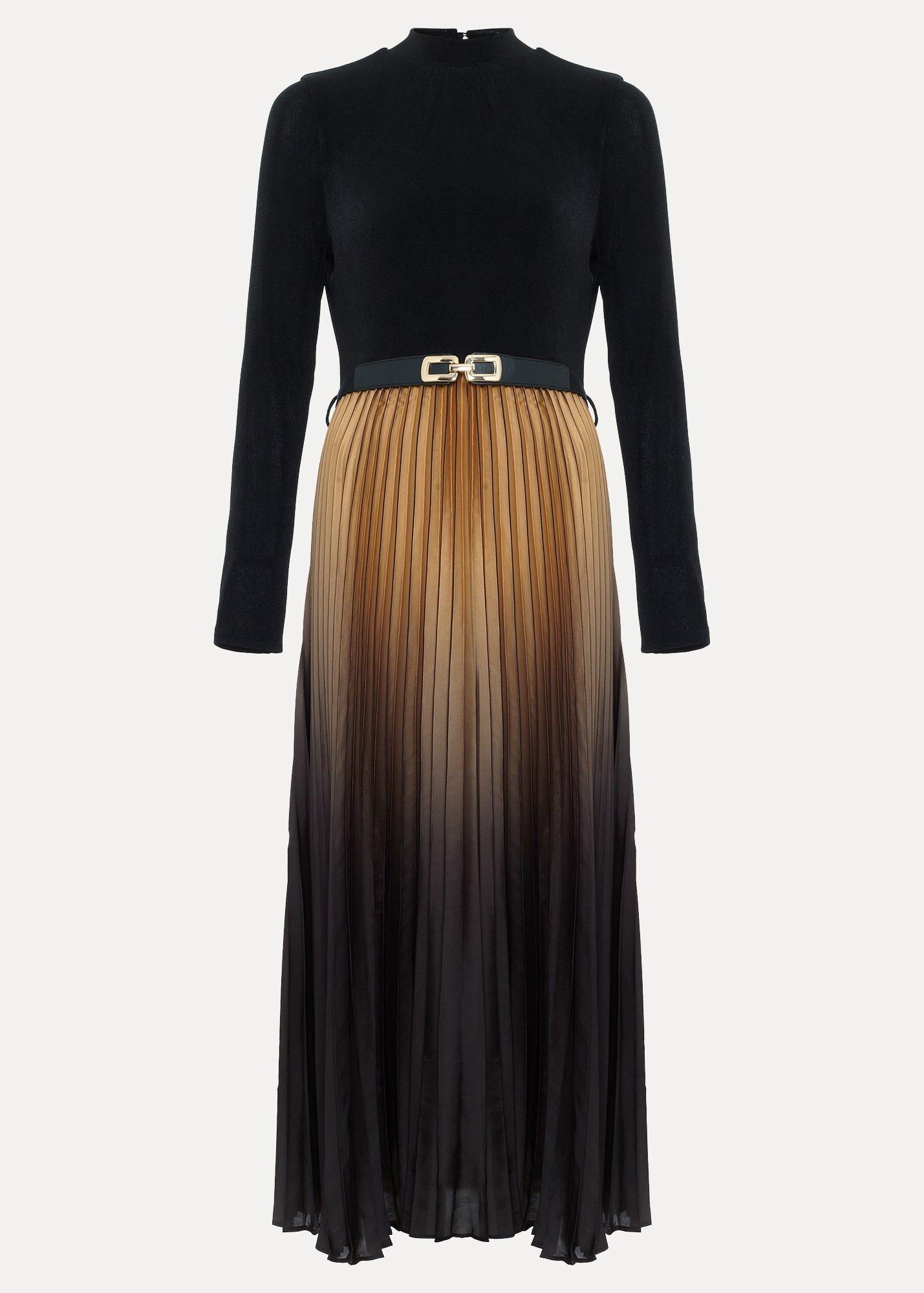 petite-meloni-foil-skirt-dress