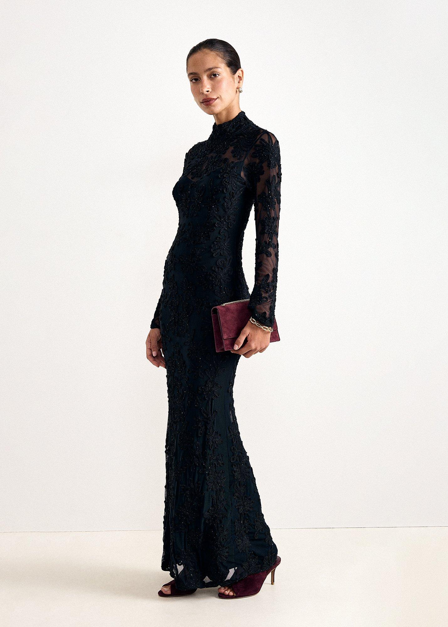 Mckenna Tapework Maxi Dress
