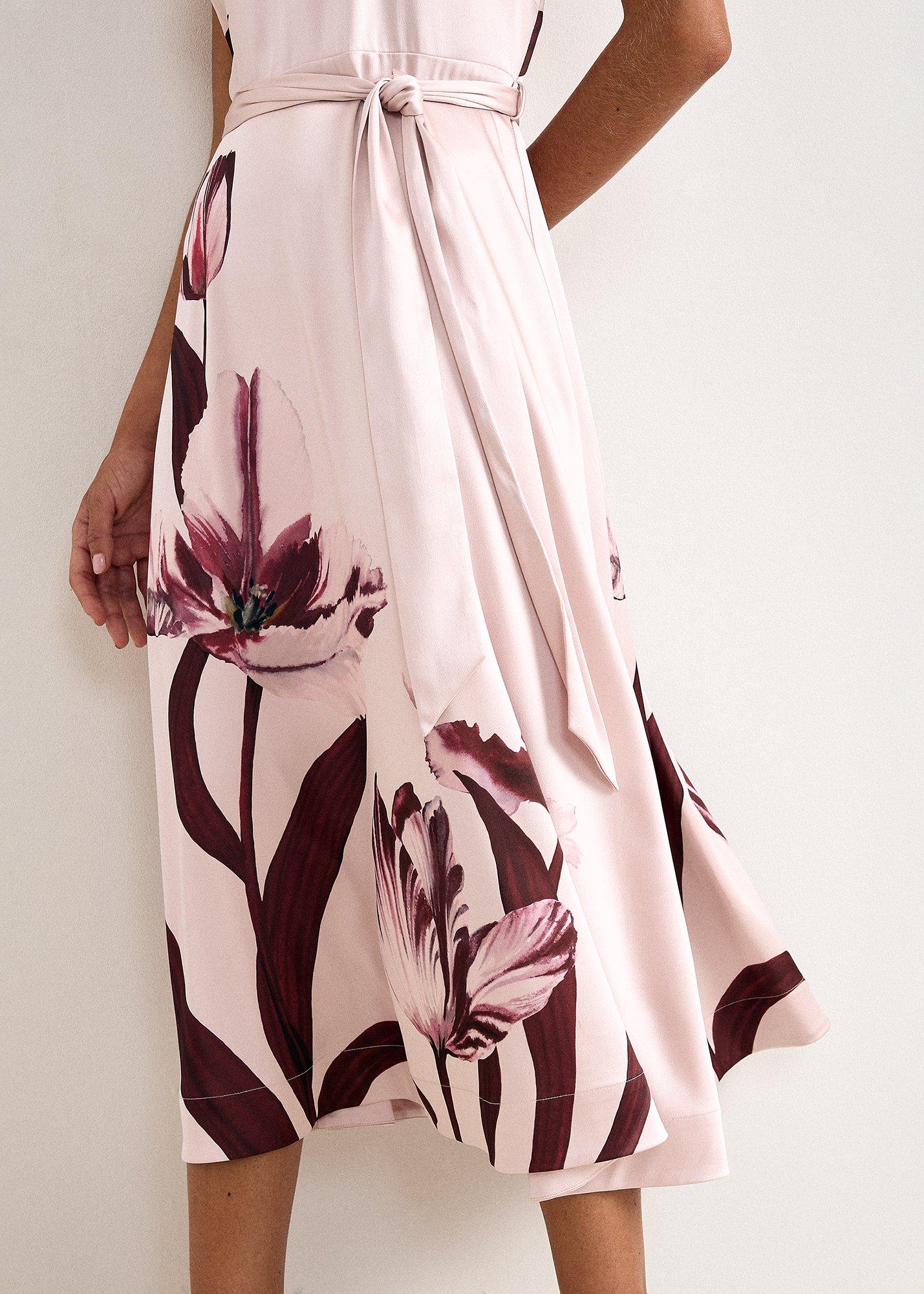 jane-satin-floral-placement-print-dress