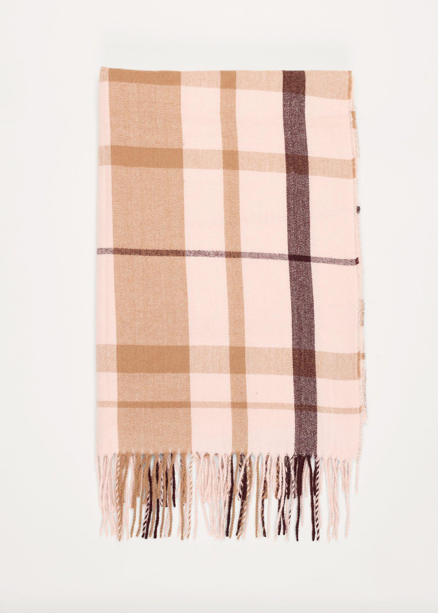 Check Print Winter Scarf