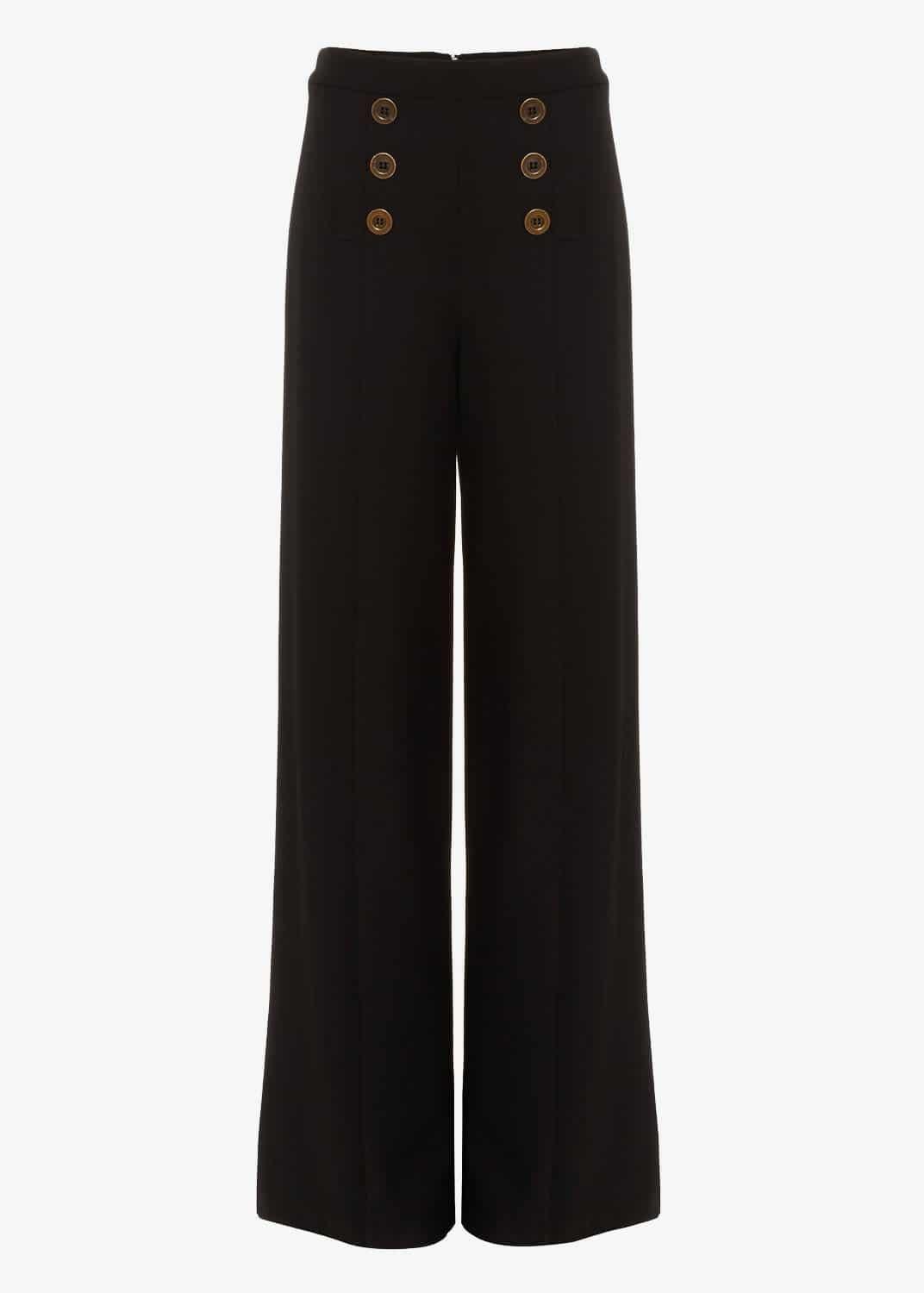 Beatrix Button Wide Leg Trousers