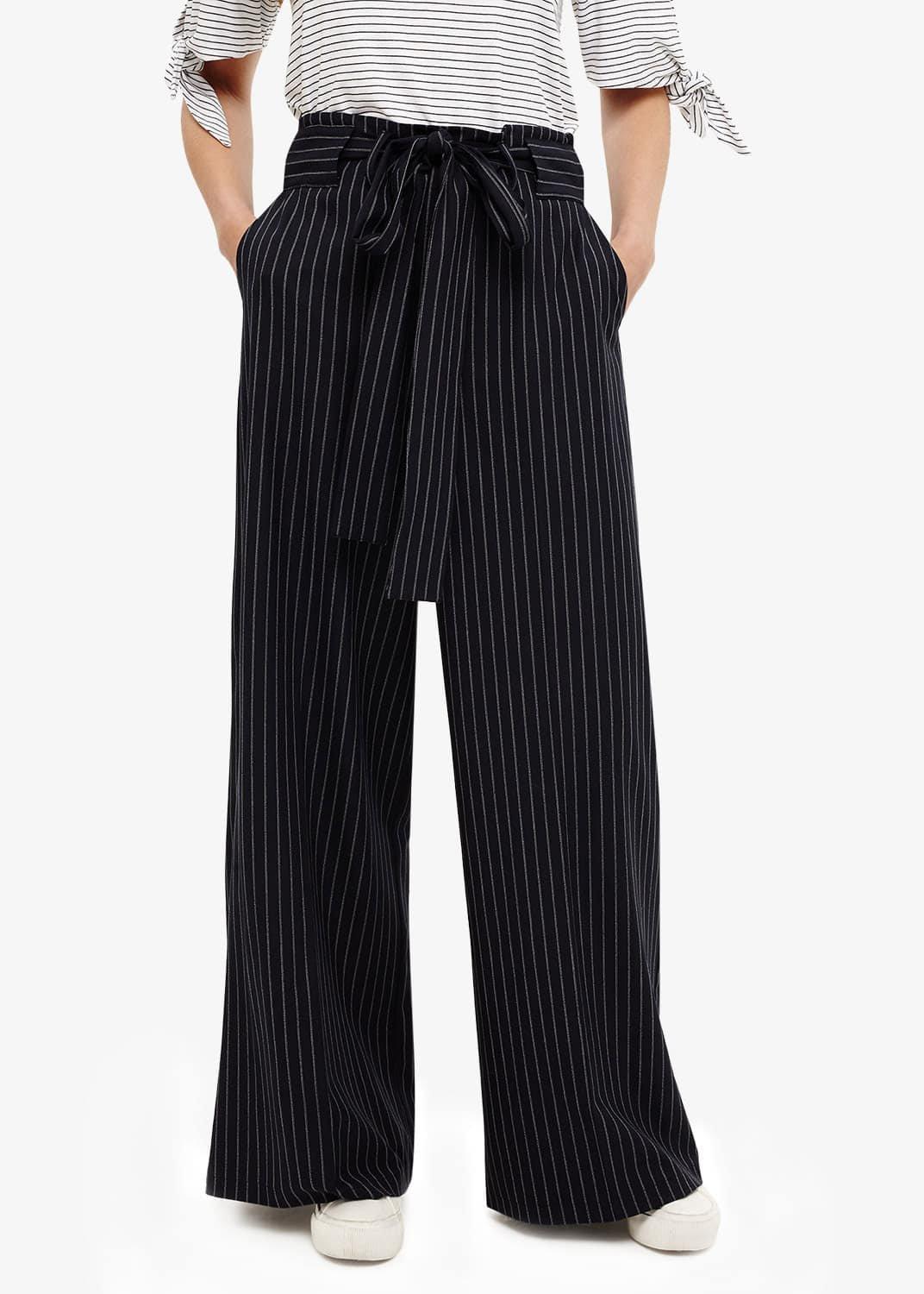 Lydia Stripe Wide Leg Trousers