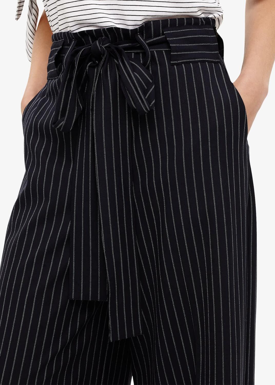 Lydia Stripe Wide Leg Trousers