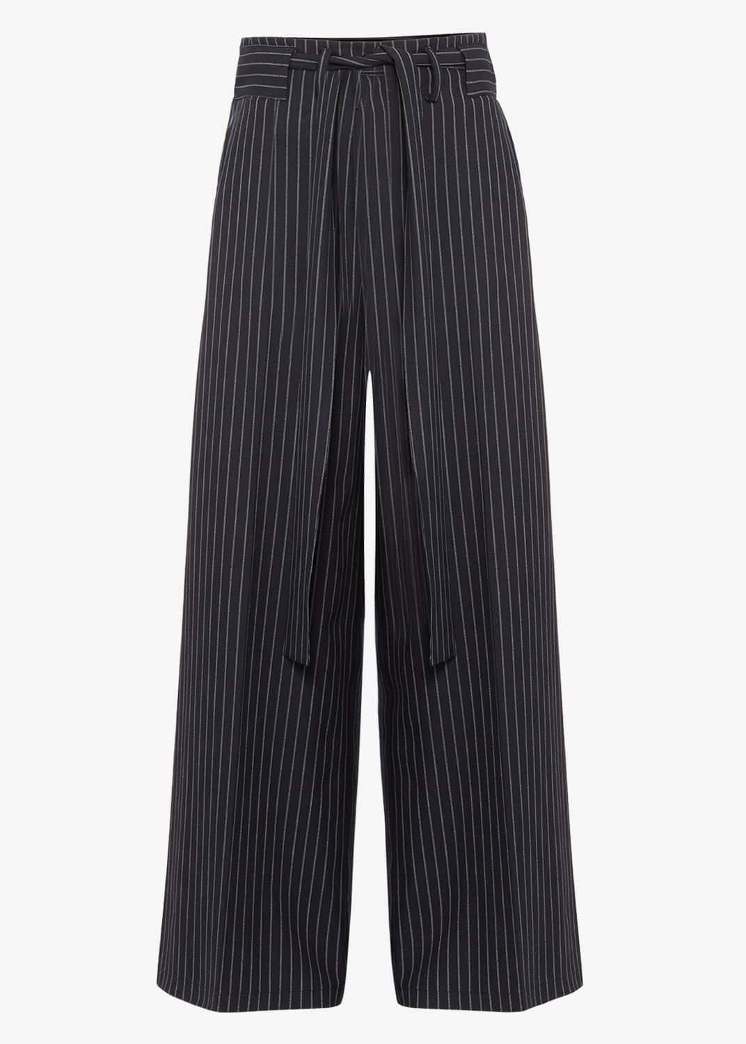 Lydia Stripe Wide Leg Trousers